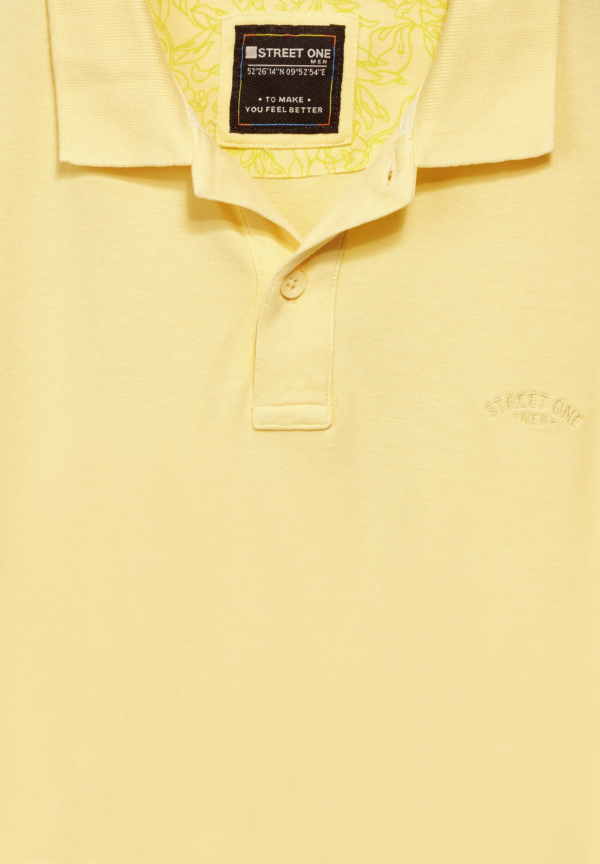 STREET ONE MEN Poloshirt, aus reiner Baumwolle