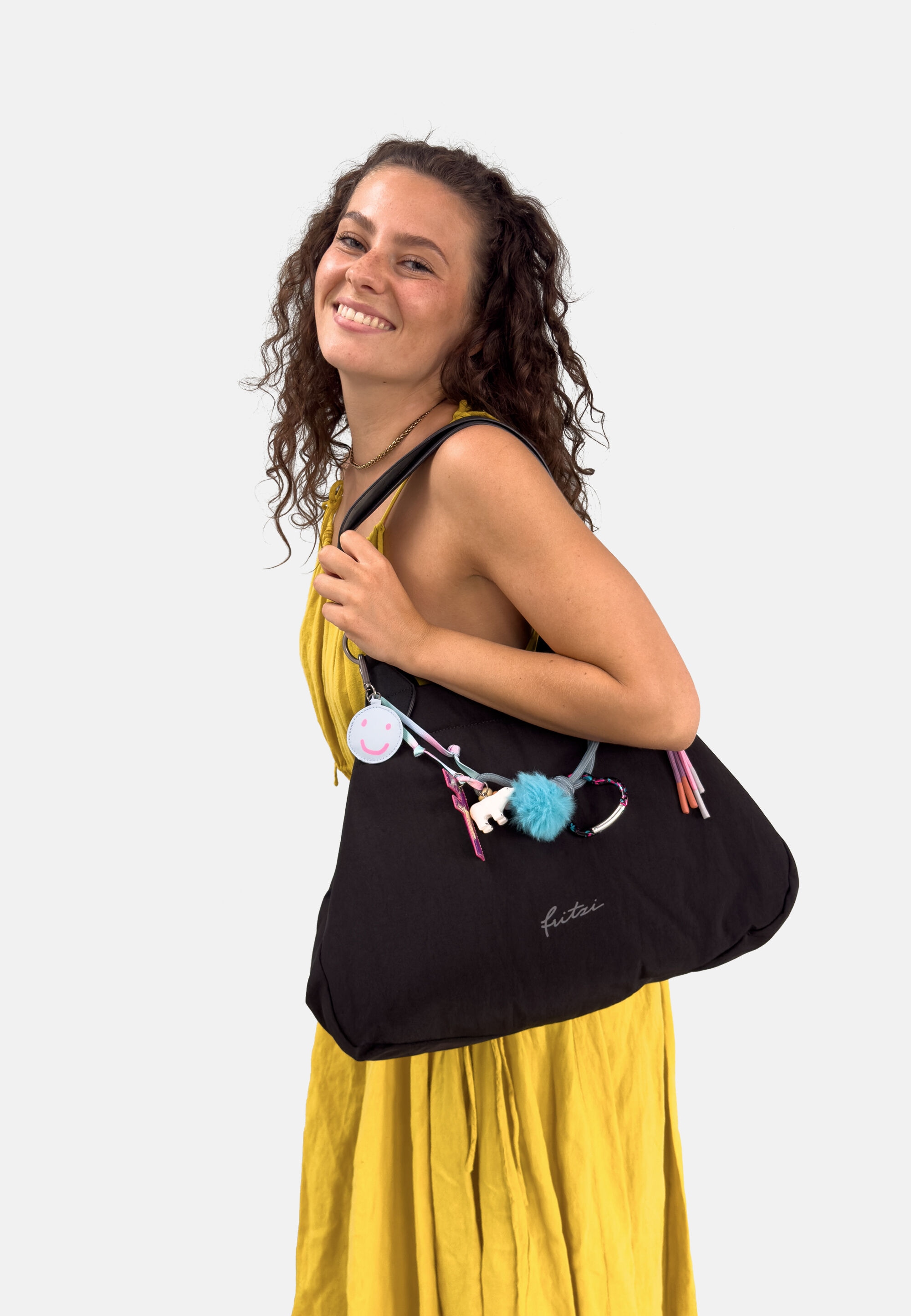 Fritzi aus Preußen Shopper »Izzy Medium Limited Tüddelüt« mit Anhängerkette im Collector-Look