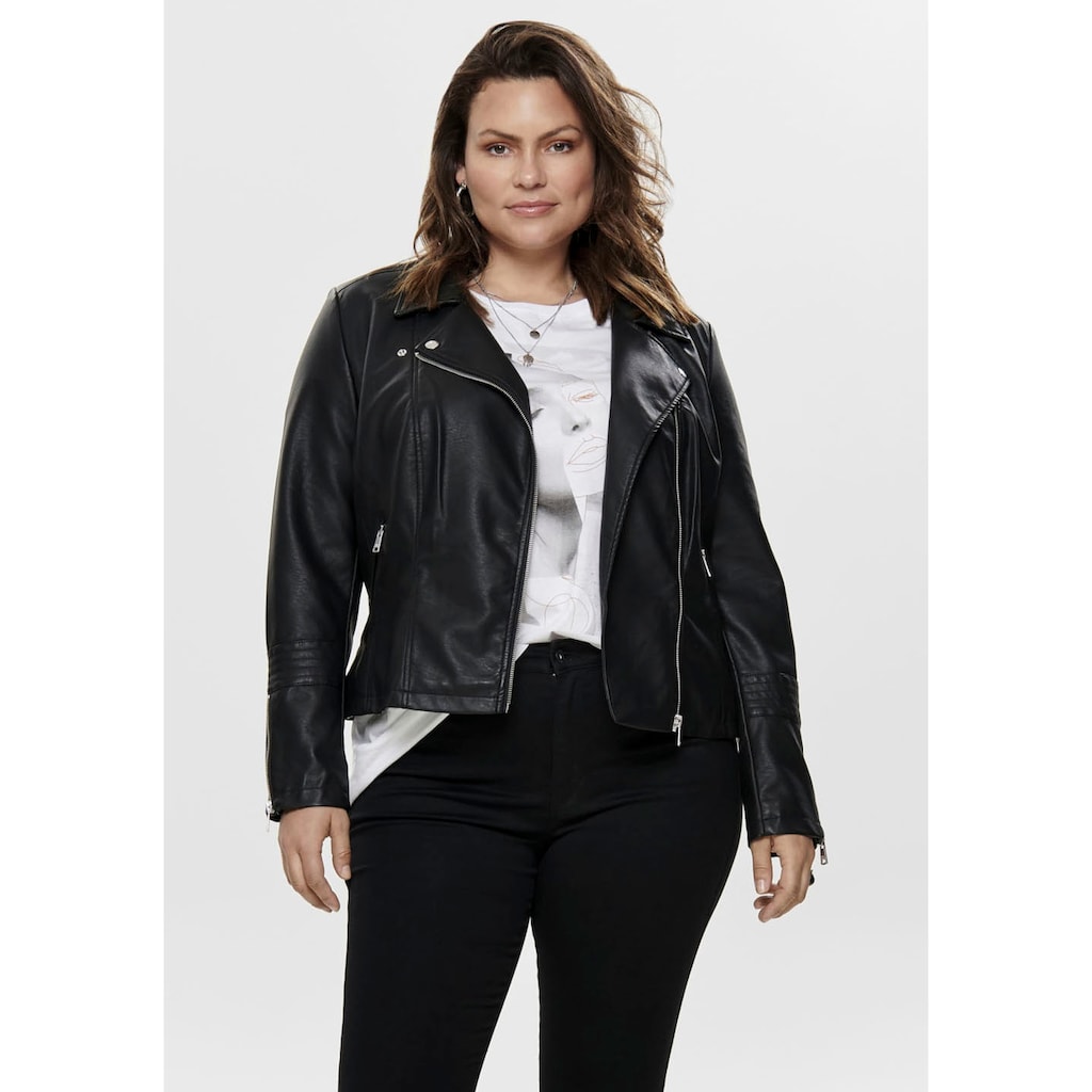 ONLY CARMAKOMA Lederimitatjacke »CAREMMY FAUX LEATHER BIKER«