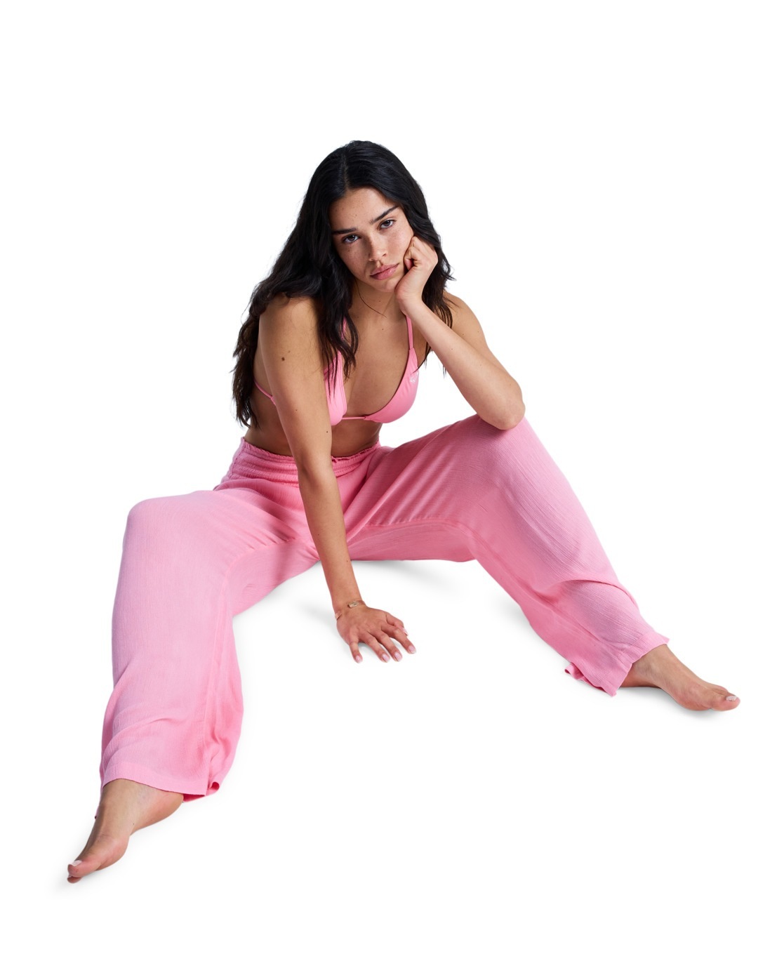 Roxy Along The Sunset Pants Pink L Women 3