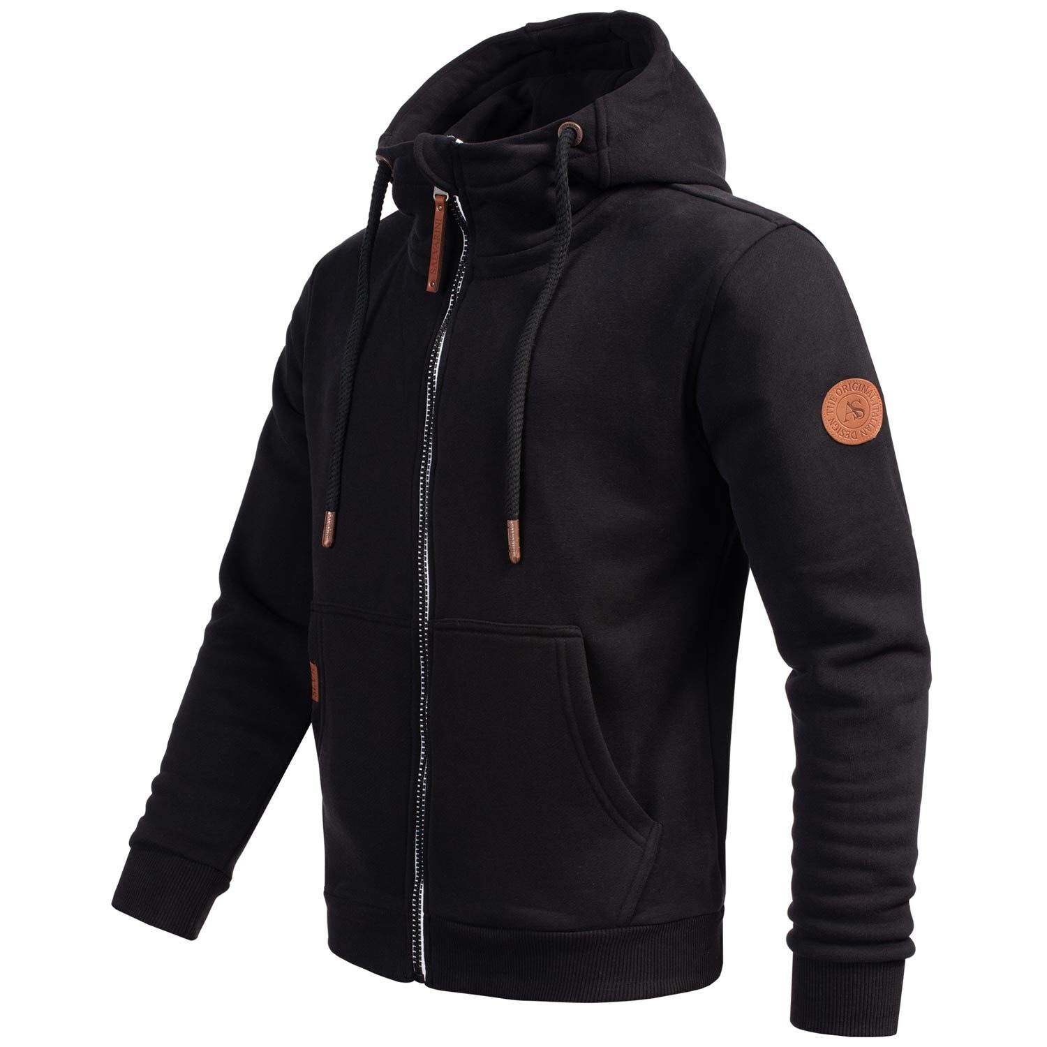 Alessandro Salvarini Sweatjacke »ASGeenio«, mit hohem Kragen