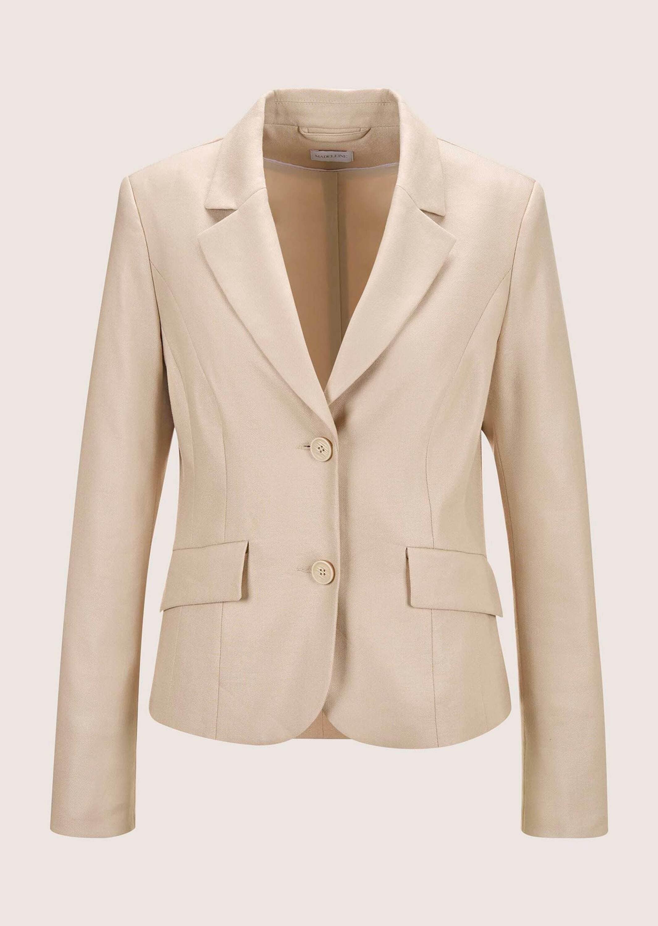 MADELEINE Kurzblazer "Blazer Floraler Kurzblazer mit Reverskragen"