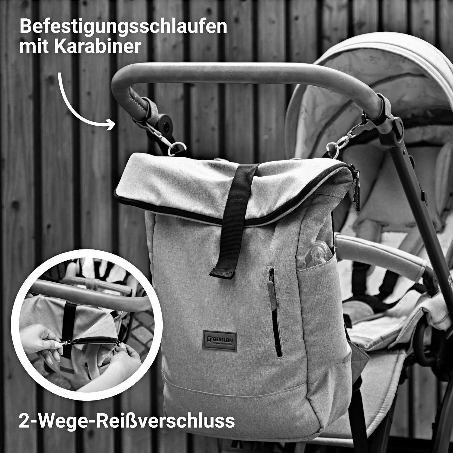 Gesslein Wickelrucksack »N°6, aqua mint«, Made in Germany