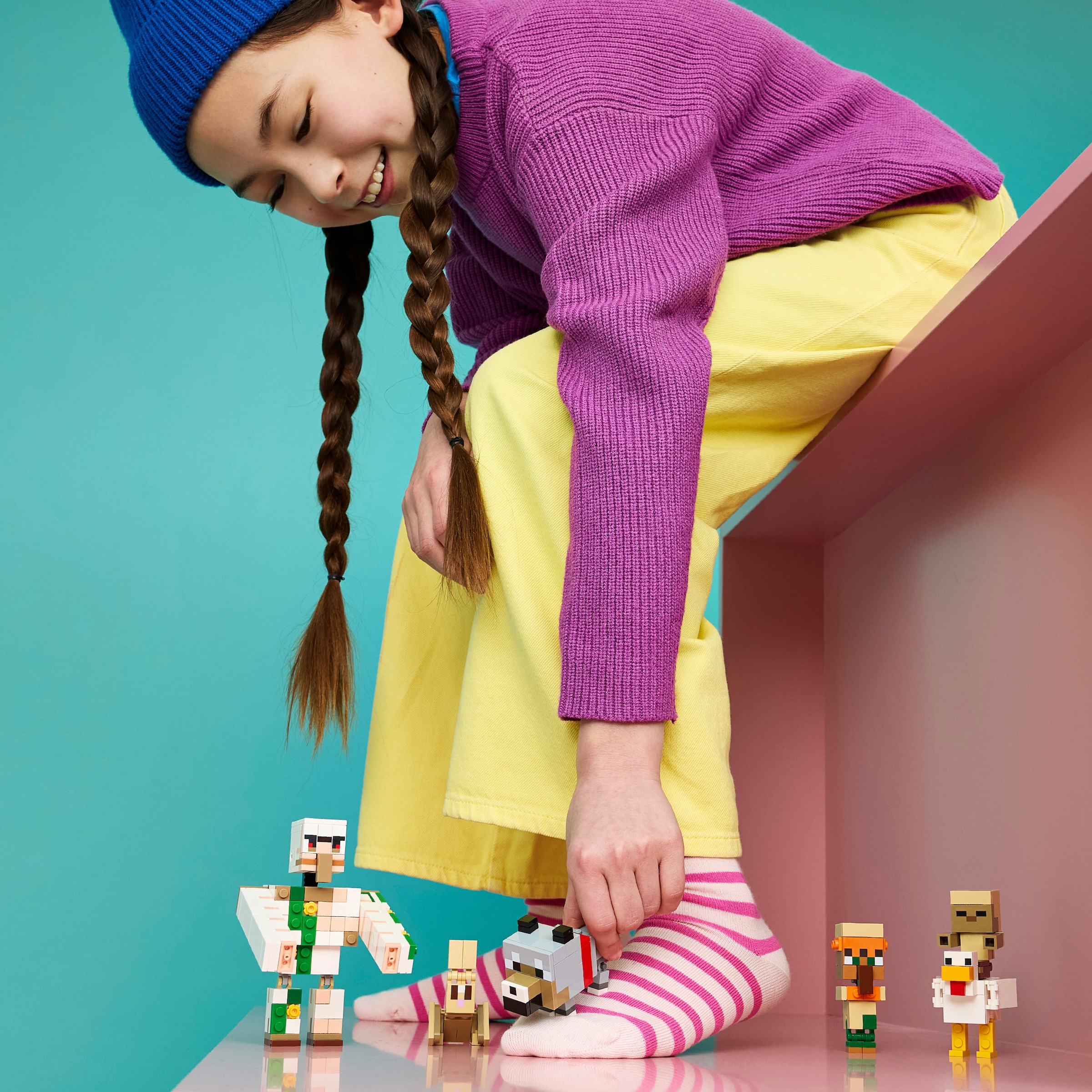 LEGO® Konstruktionsspielsteine »Angriff des Hühnerreiters in der Wüste (21592), LEGO Minecraft« Made in Europe