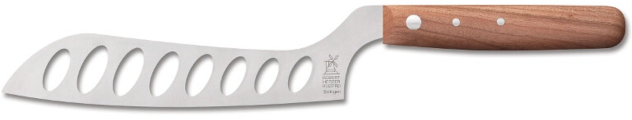 Windmühlenmesser Käsemesser Langloch 29 cm Kirsche, Klingenlänge 15,6 cm, rostfrei