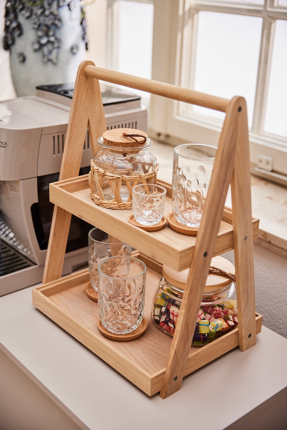 APS Etagere "2-stufig -VALO-" geölte, 2-stufige eichenholz Etagère im GN Ma günstig online kaufen