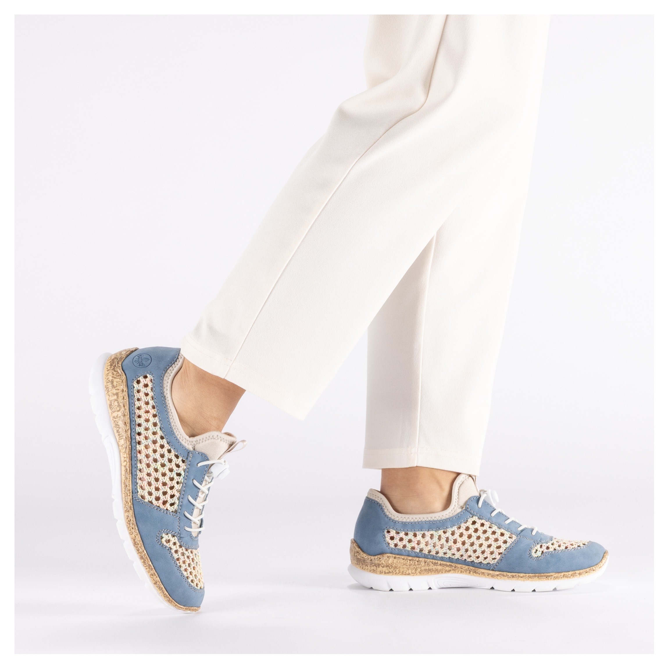 Rieker Slip-On Sneaker  Slipper, Freizeitsneaker, Halbschuh mit Schnellverschluss