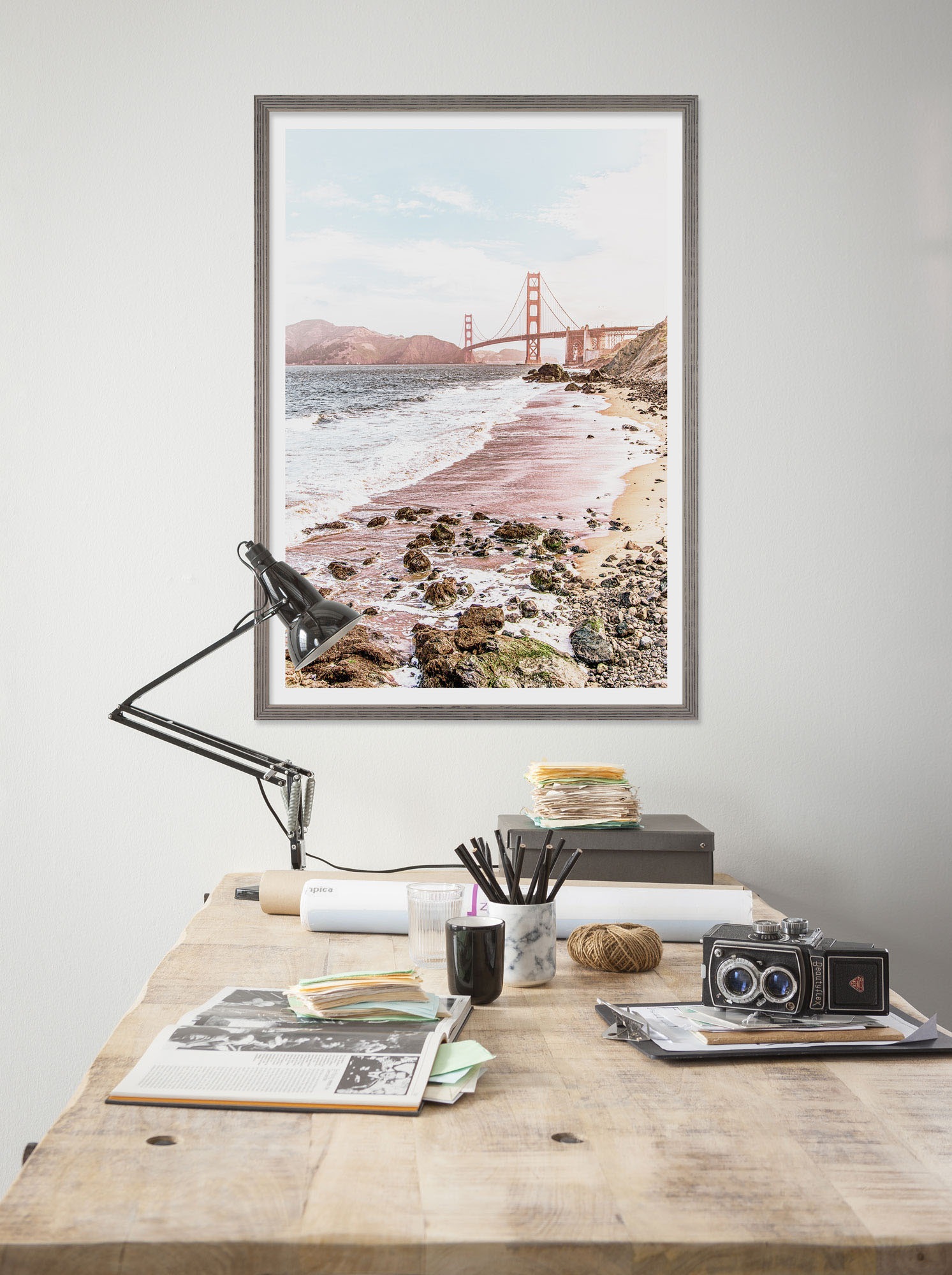 Komar Bild "VOYAGE Golden Gate" Natur 1 Stk. tlg. Wandbild zur Dekoration - günstig online kaufen