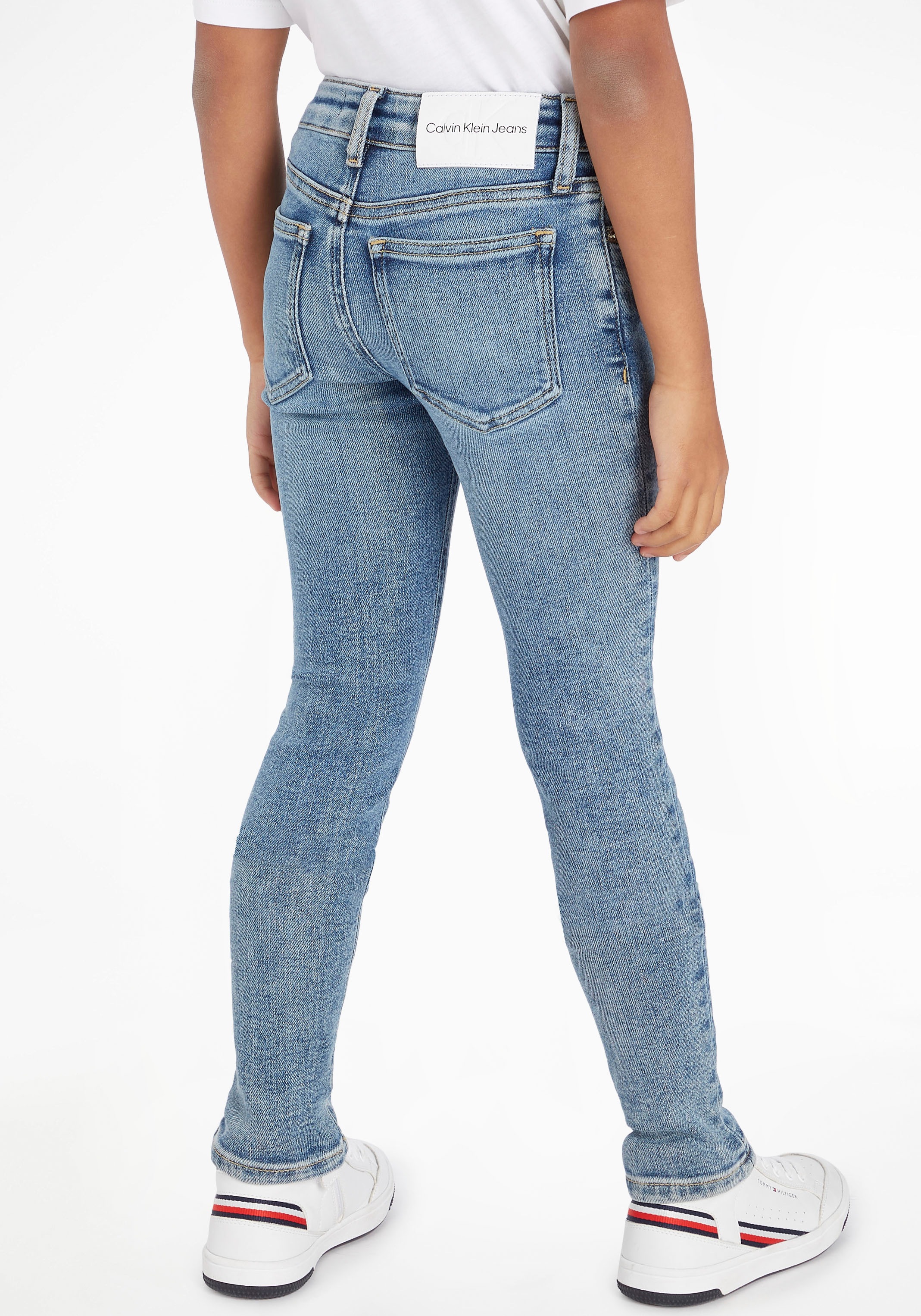 Calvin Klein Jeans Stretch-Jeans »MR SKINNY LIGHT BLUE SNAKE«, für Mädchen bis 16 Jahre