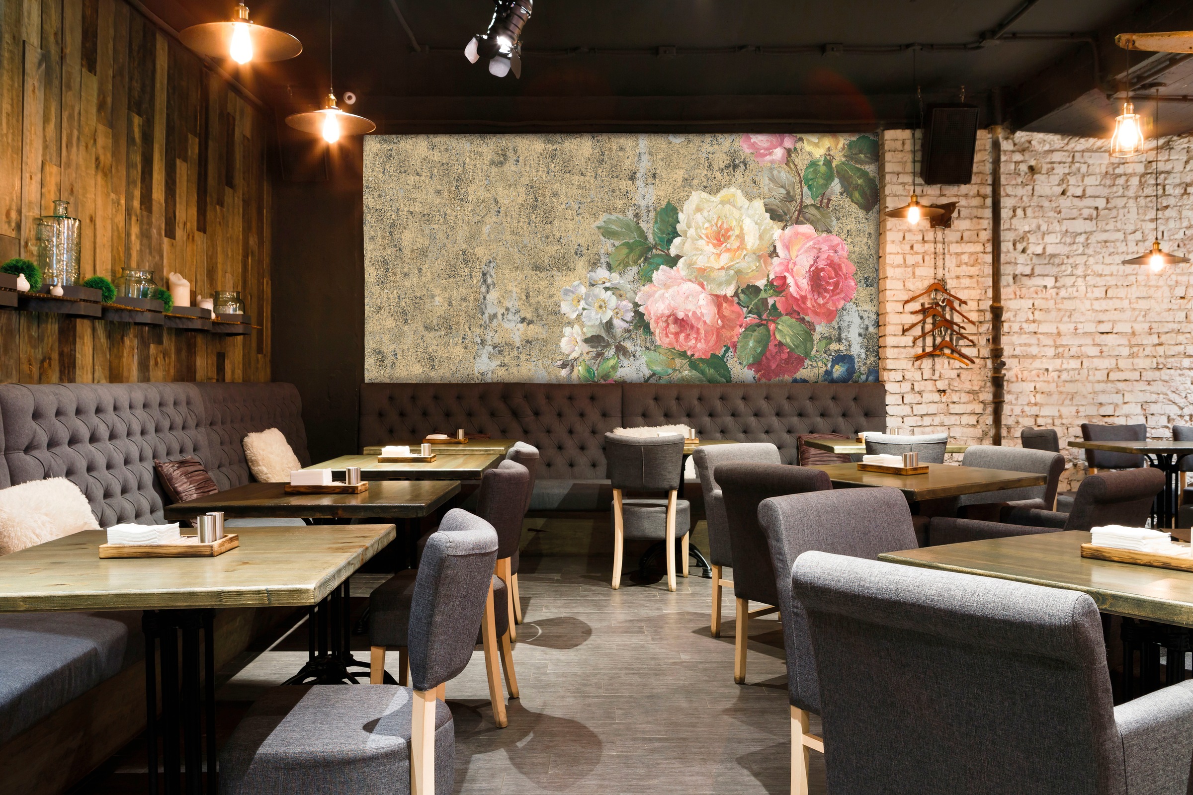 Architects Paper Fototapete »Atelier 47 Bouquet 3«, floral, Vlies, Wand, Schräge, Decke