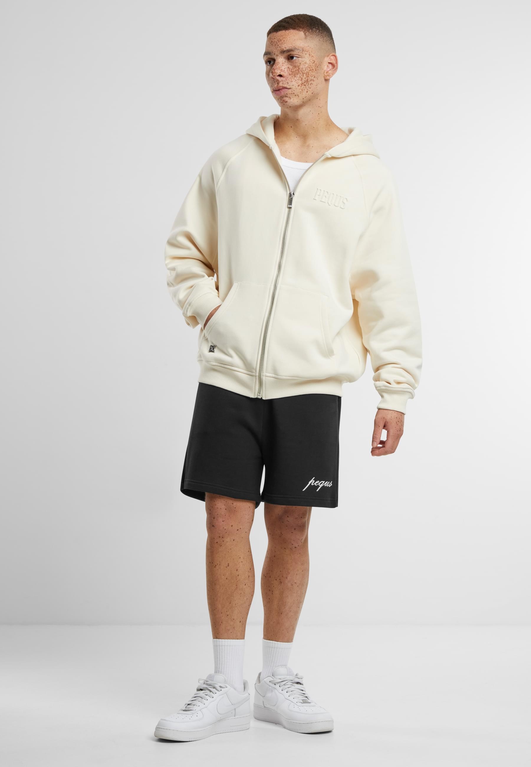 PEQUS Outdoorjacke »PEQUS PEQUS Debossed Logo Zip-Hoodie« 1 Stk. tlg. mit Kapuze