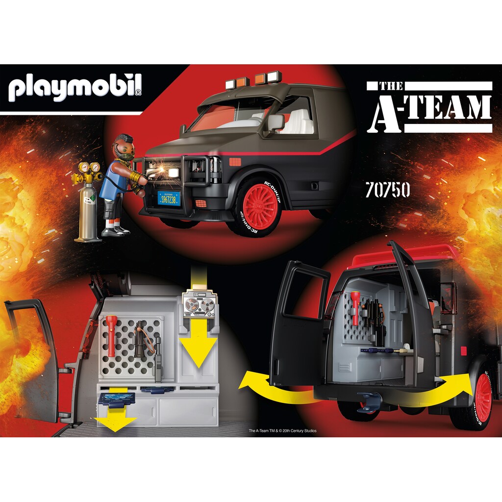 Playmobil® Konstruktions-Spielset »A-Team Van (70750)«, (69 St.)