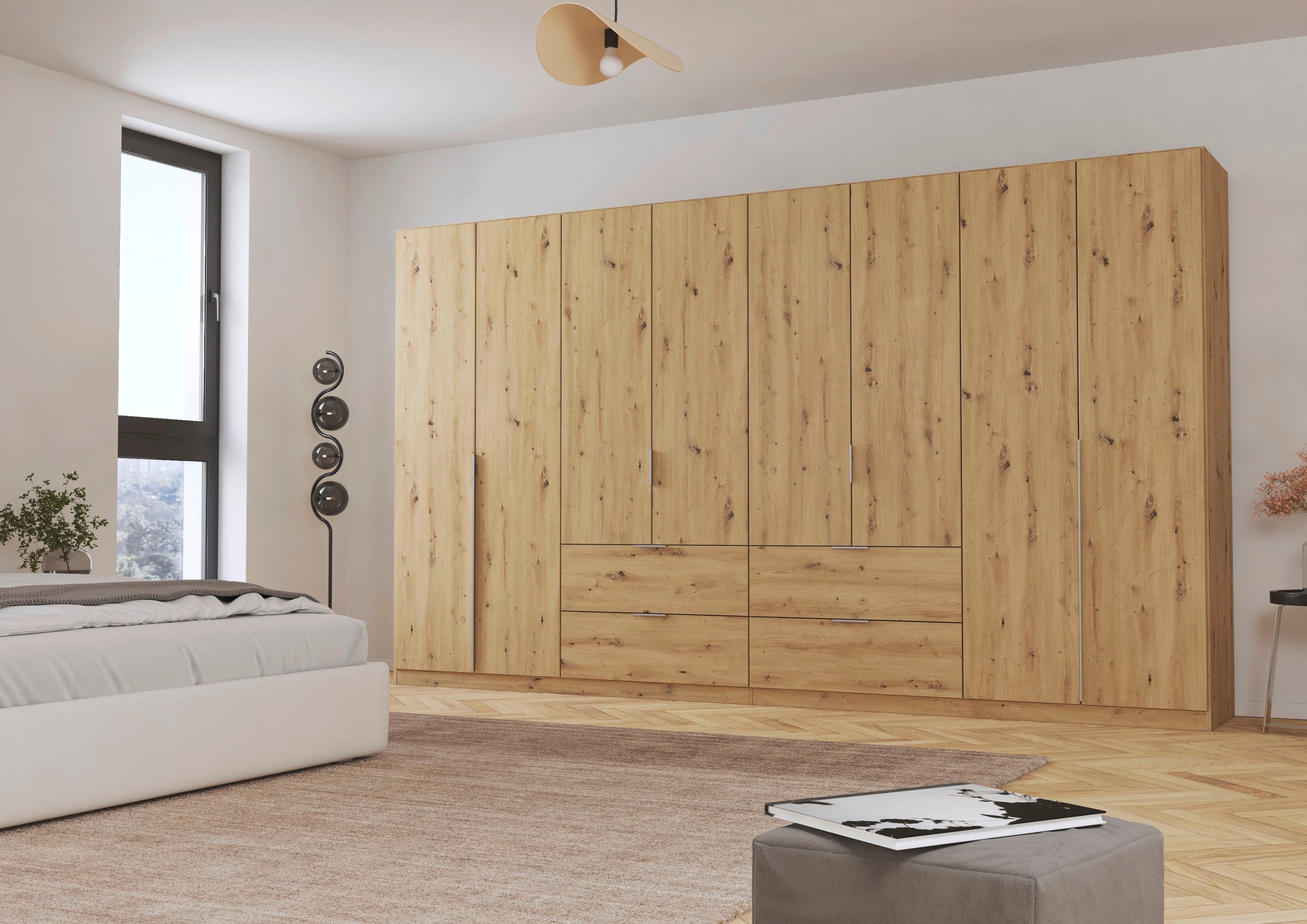 OTTO home Drehtürenschrank "Kleiderschrank Schrank Garderobe AGORDO mit Dek günstig online kaufen