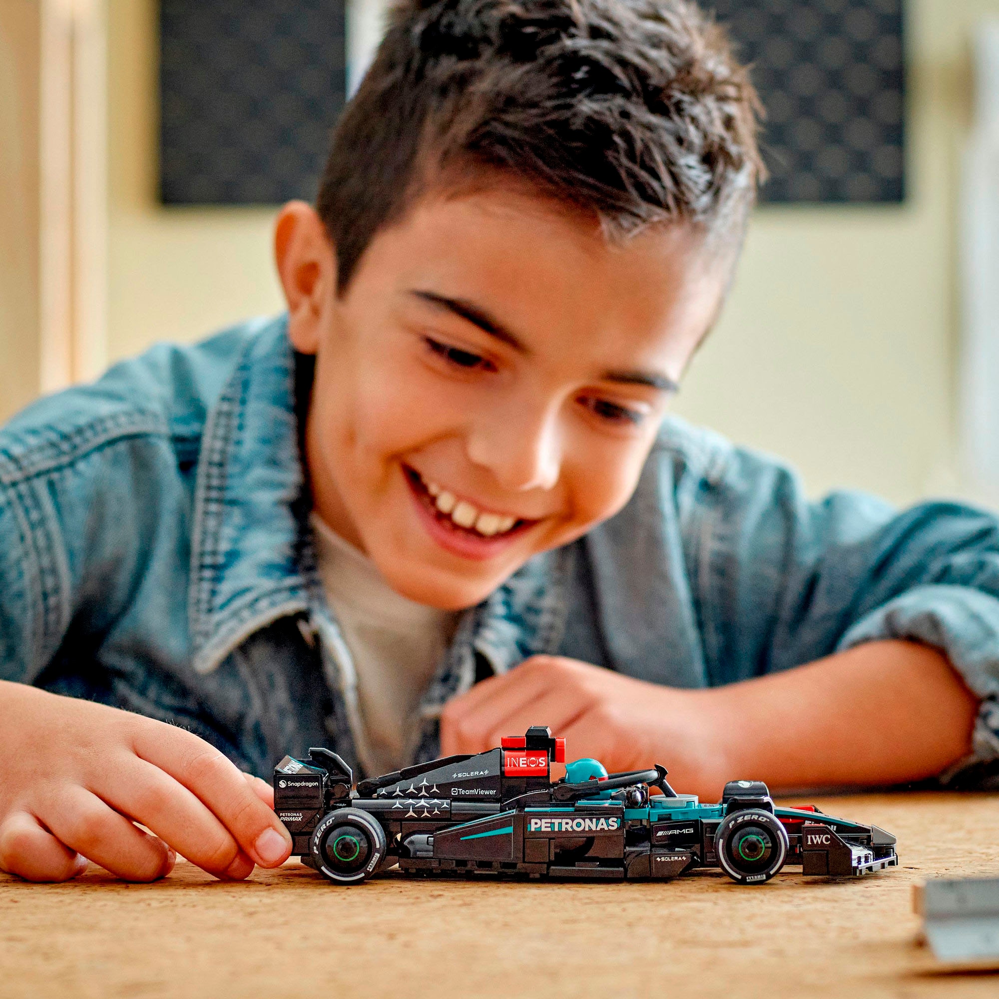 LEGO® Konstruktionsspielsteine »Mercedes-AMG F1® W15 Rennauto (77244), LEGO® Speed Champions«, (267 St.), Made in Europe