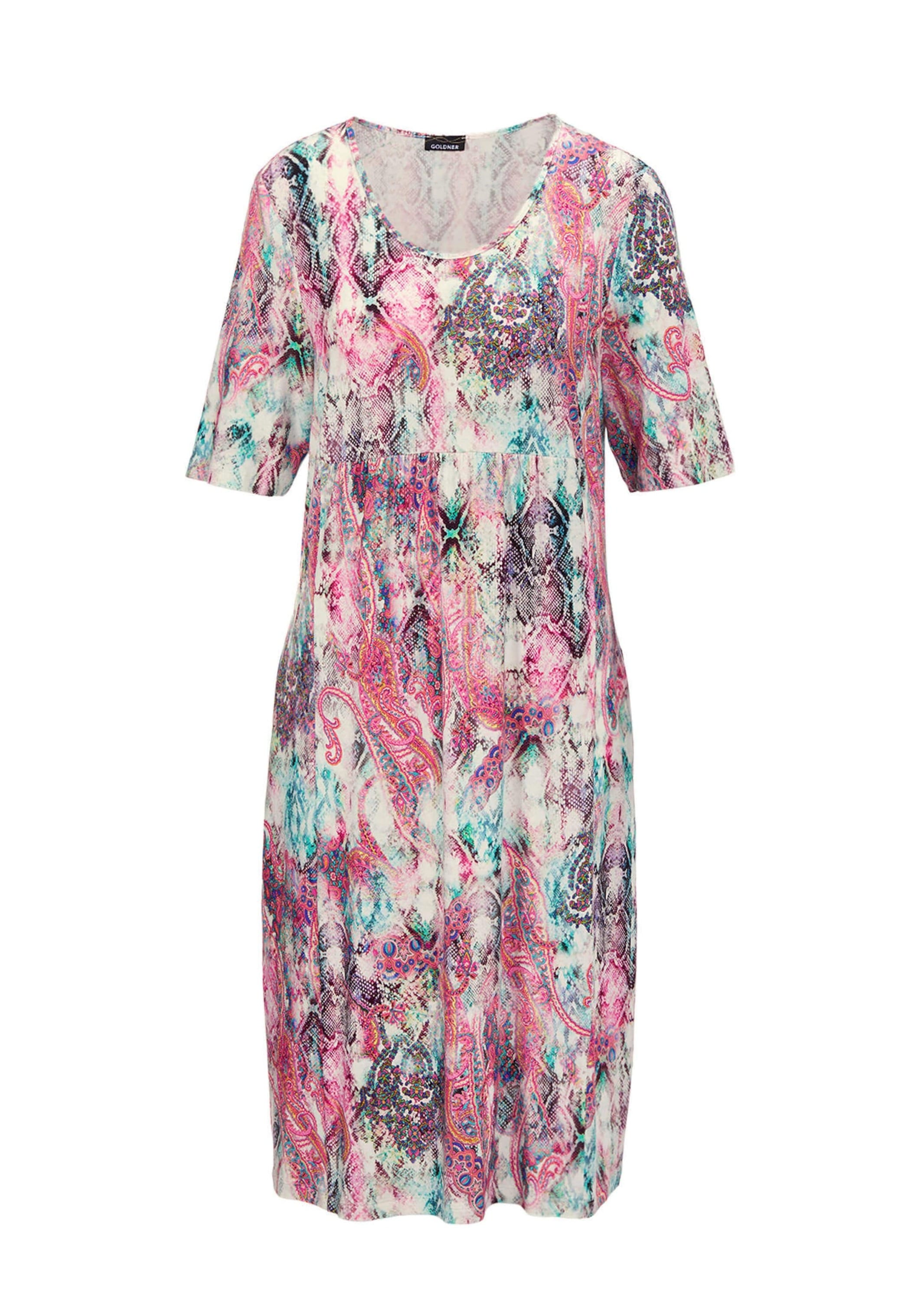 GOLDNER Jerseykleid "Elastisches Jerseykleid mit modischem Druck" günstig online kaufen