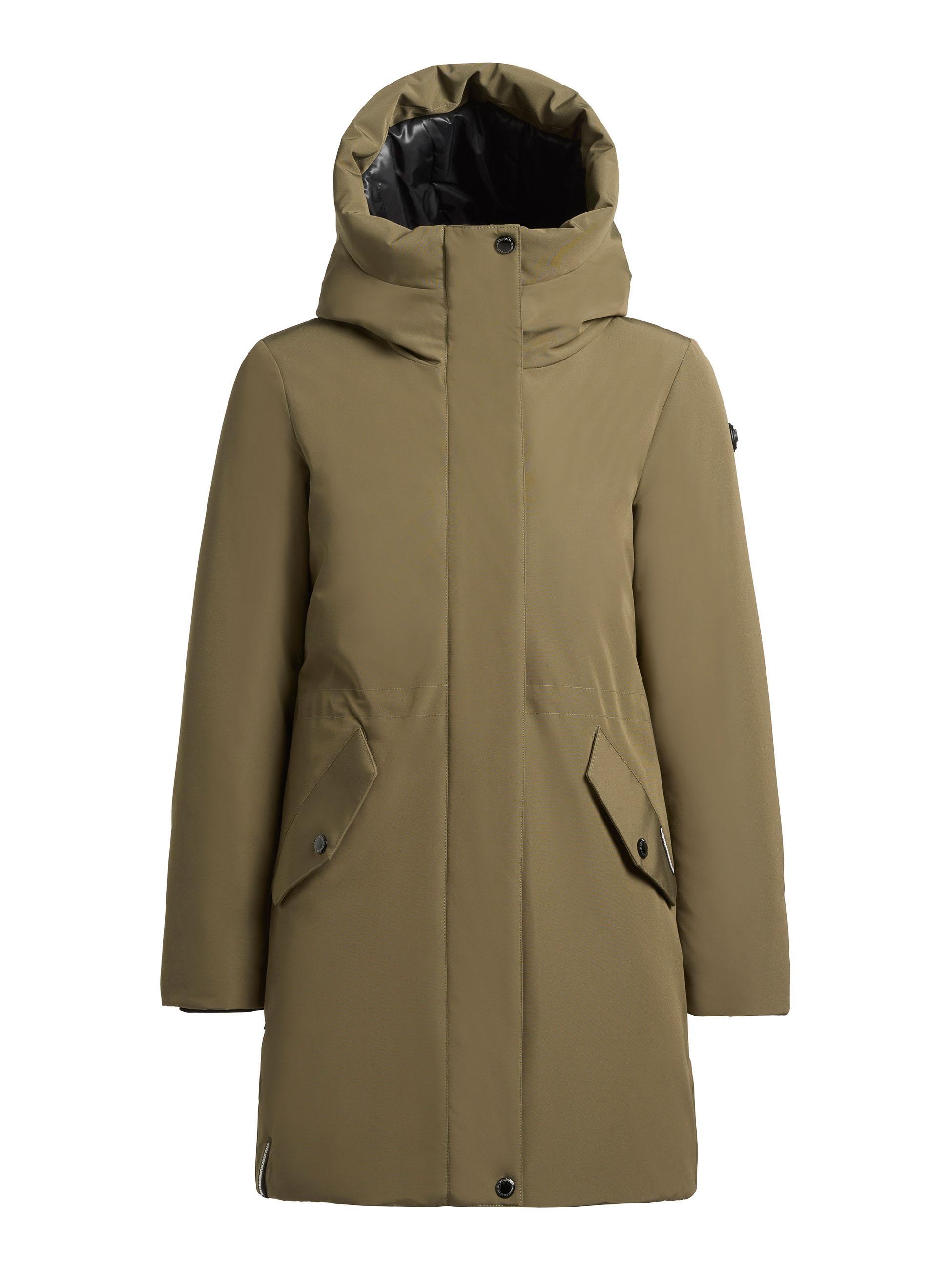 khujo Wintermantel »Diance« Lange Damen Winterjacke mit großer Kapuze