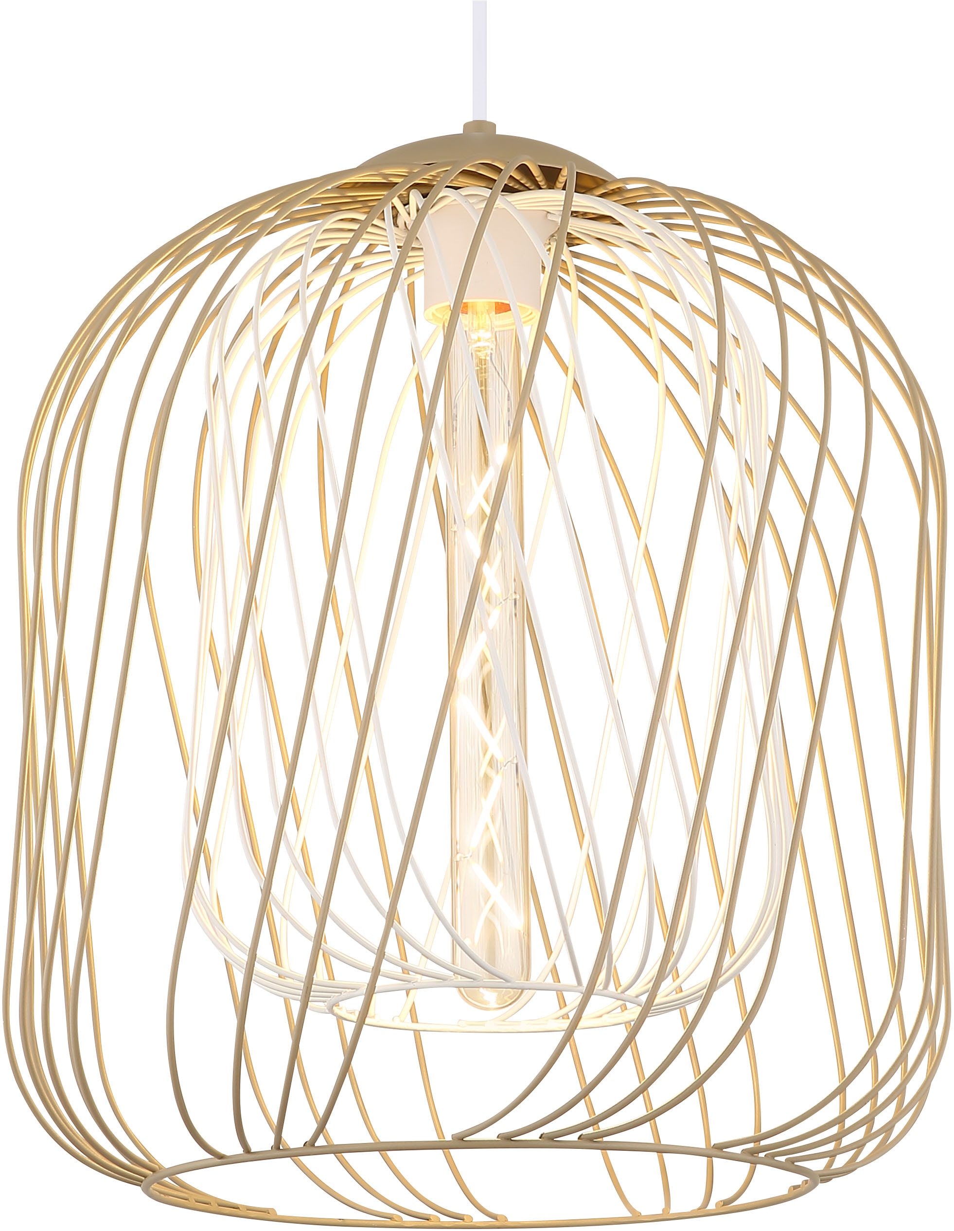 GLOBO LIGHTING Hängeleuchte »DICHTI«, Leuchtmittel E27 | ohne Leuchtmittel, Hängelampe/Pendelleuchte/Esszimmer/Wohnzimmer/Esstisch