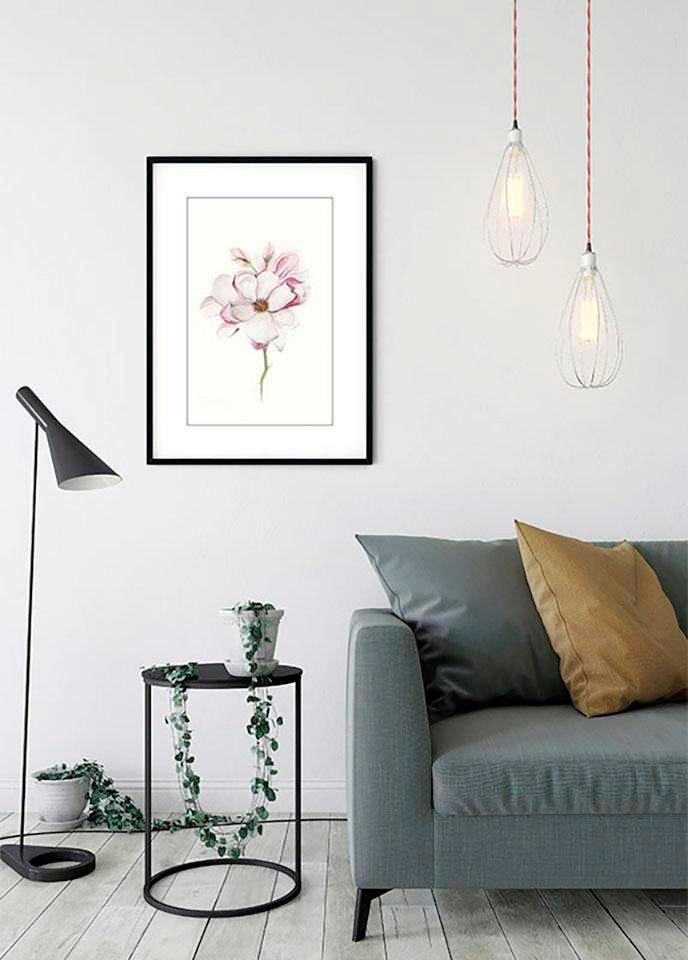Bild KOMAR "Magnolia Blossom", rosa (farbe bild(er): rosa), B:30cm H:40cm, Holz, Papier, Bilder, Bild, Wandbild zur Dekoration - ohne Rahmen 3