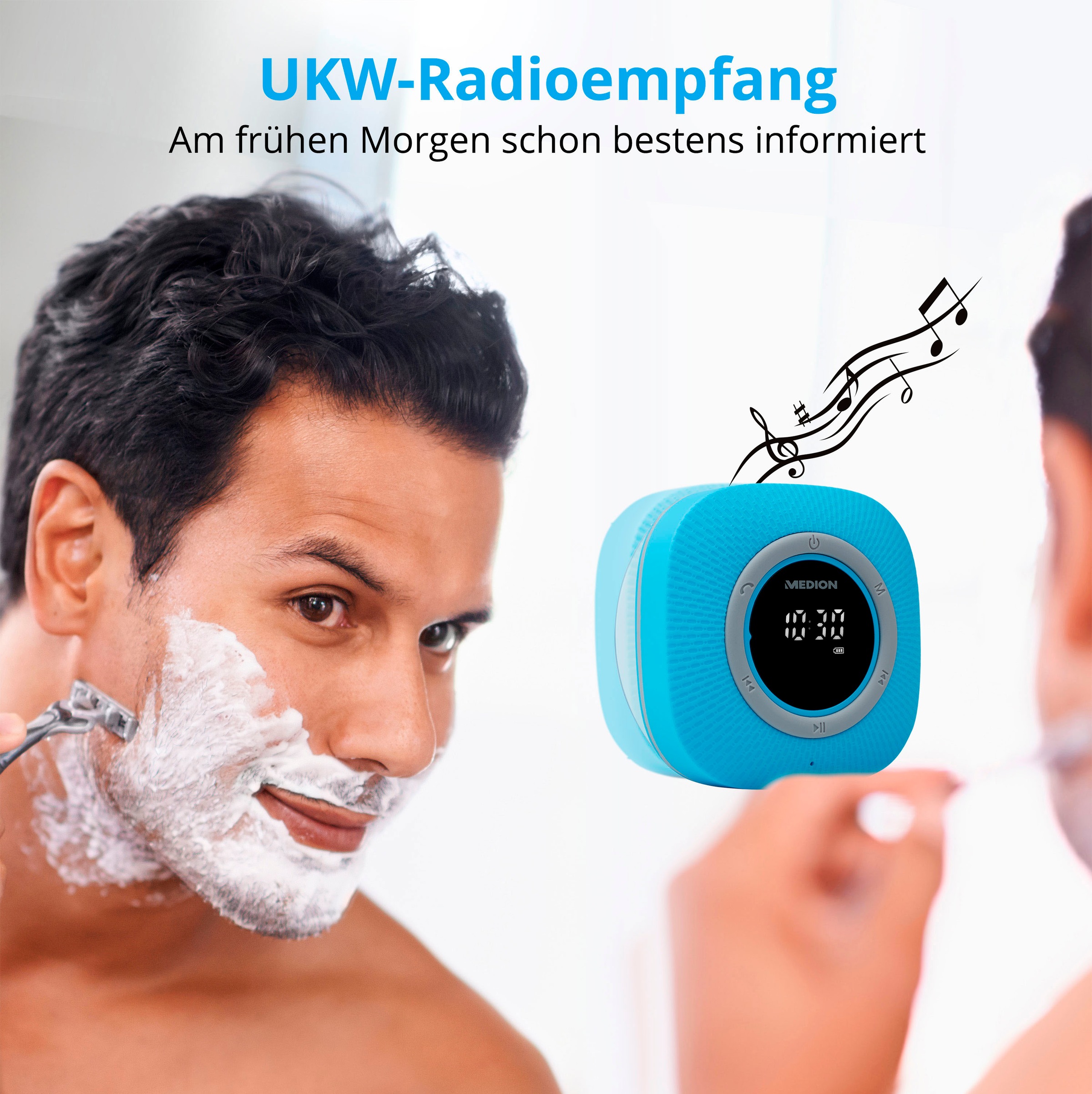Medion® Digitalradio (DAB+) »LIFE® P66096 (MD 43881) Dusch-«, (Bluetooth UKW mit RDS 3 W)
