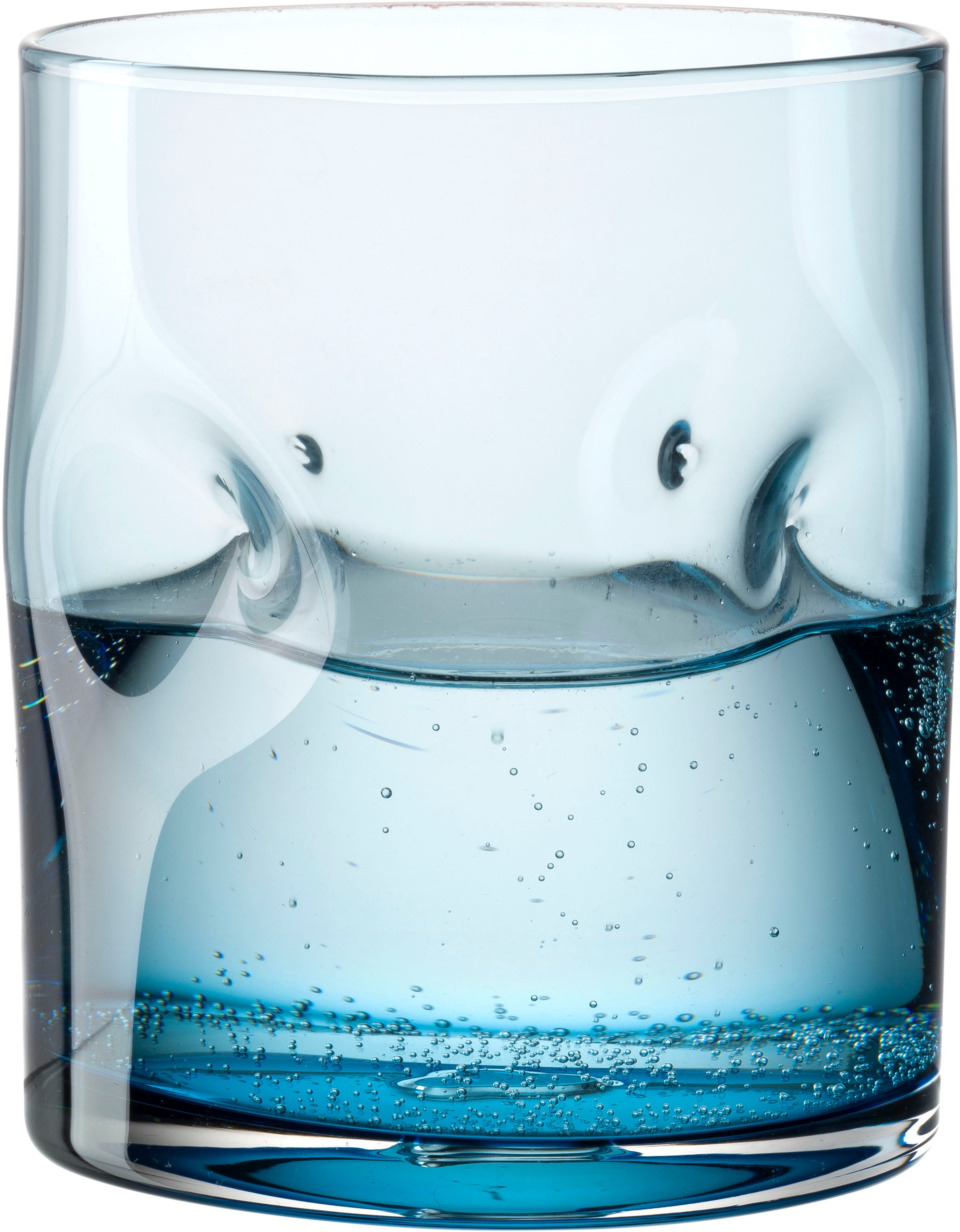 Thumbnail - LEONARDO Gläser-Set "Trinkglas VESUVIO, 300 ml, 4er-Set" konische Form, markantes Design - mit Einquetschungen