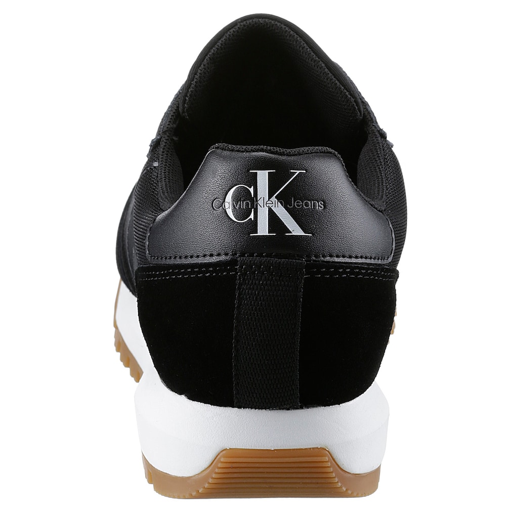 Calvin Klein Jeans Sneaker »TOOTHY RUNNER BOLD MONO«, mit Profilsohle, Freizeitschuh, Halbschuh, Schnürschuh