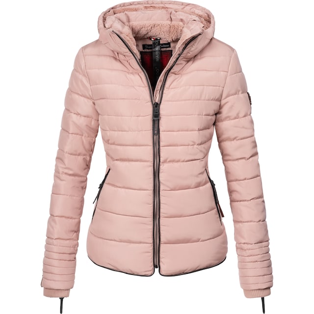 Marikoo Winterjacke »Amber«, mit Kapuze, stylische Steppjacke mit  Teddyfutter online bestellen | BAUR