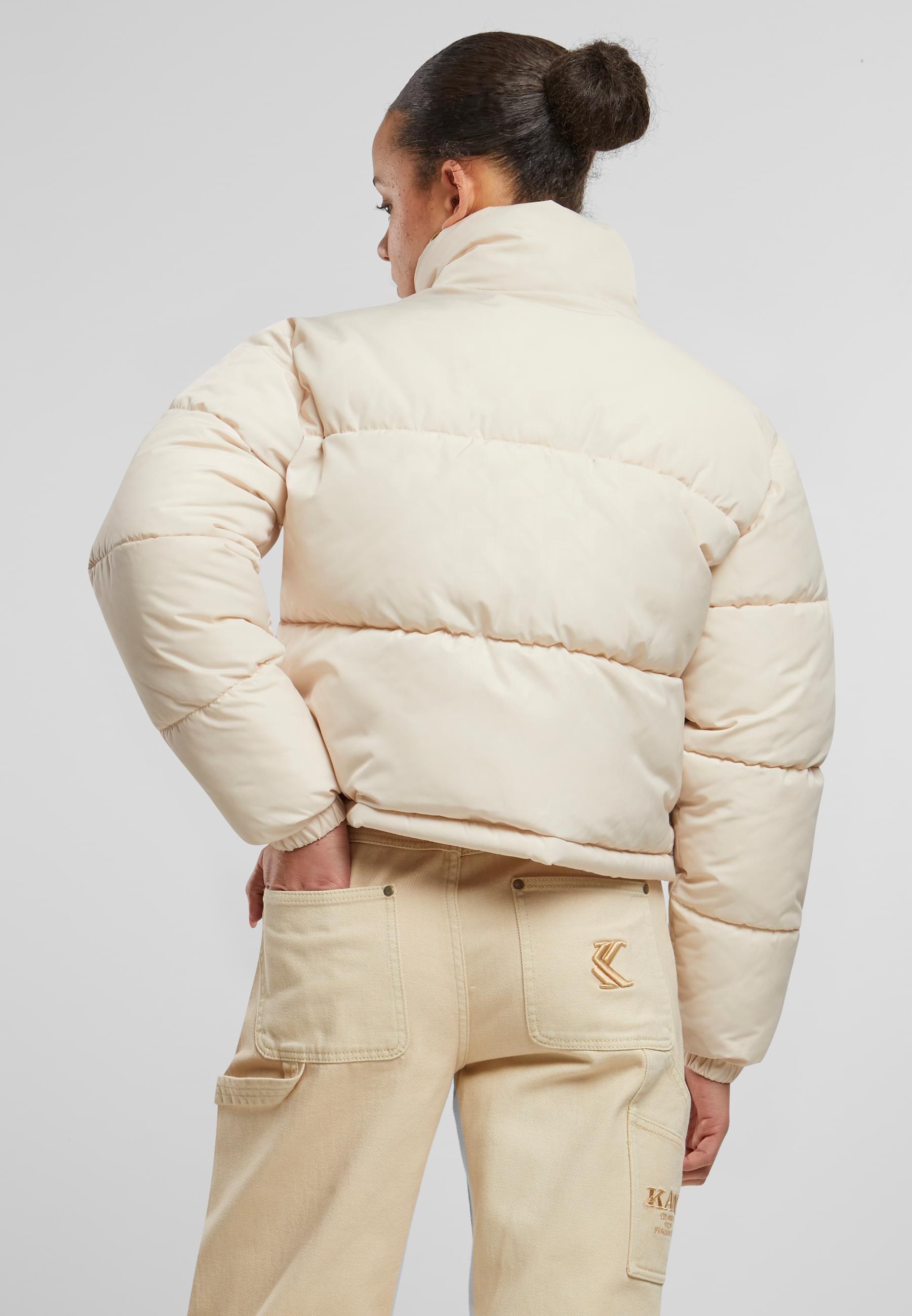 Karl Kani Winterjacke »Karl Kani Karl Kani OG AOP Crop Puffer Jacket«, (1 St.), ohne Kapuze