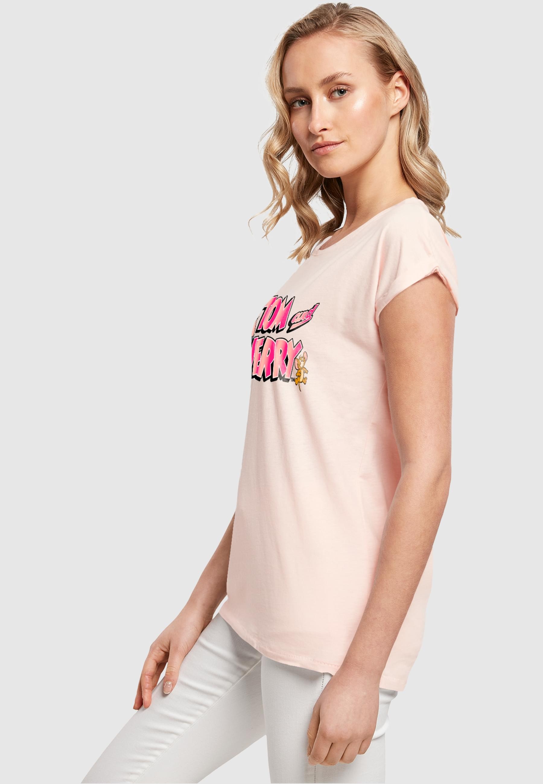 ABSOLUTE CULT T-Shirt »ABSOLUTE CULT Damen Ladies Tom and Jerry - Gradient Logo T-Shirt«, (1 tlg.)