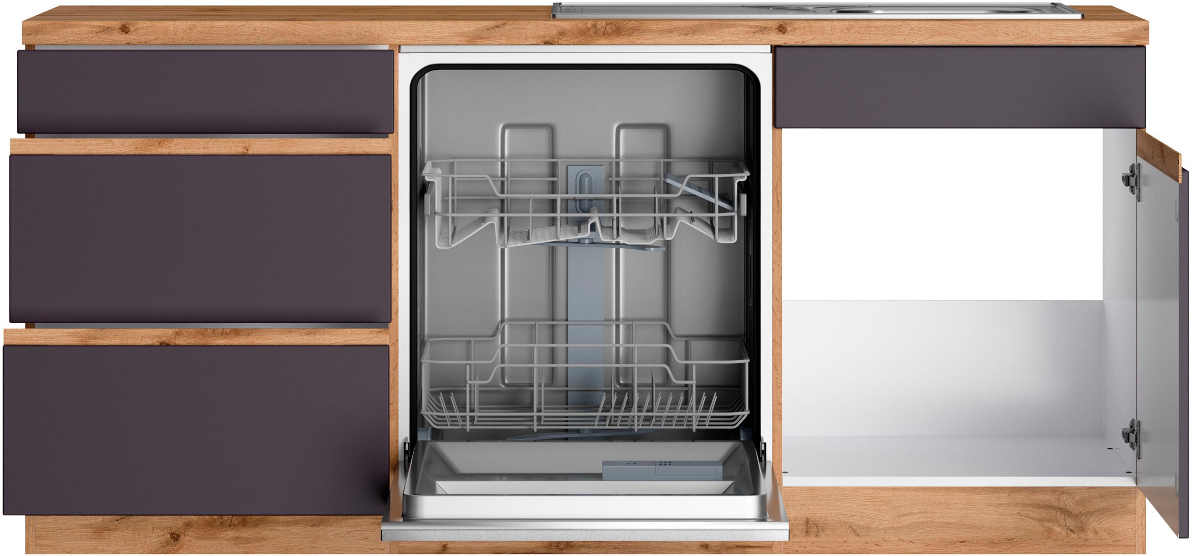 Thumbnail - KOCHSTATION Winkelküche "KS-Riesa" Stellbreite 240x180 cm, wahlweise mit oder ohne E-Geräte