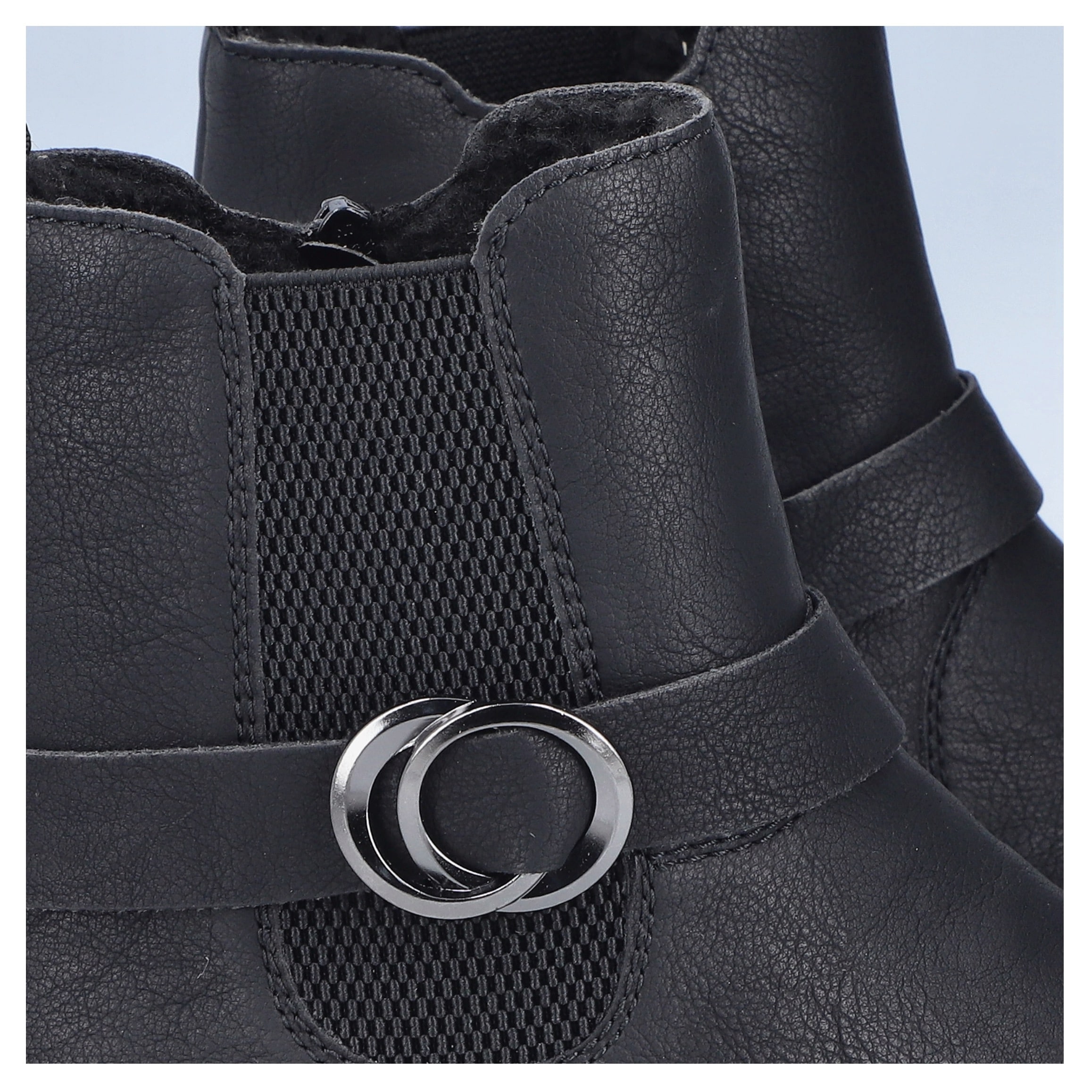 Rieker Winterstiefelette, Chelseaboots, Boots, Blockabsatz, mit Innenreißverschluss