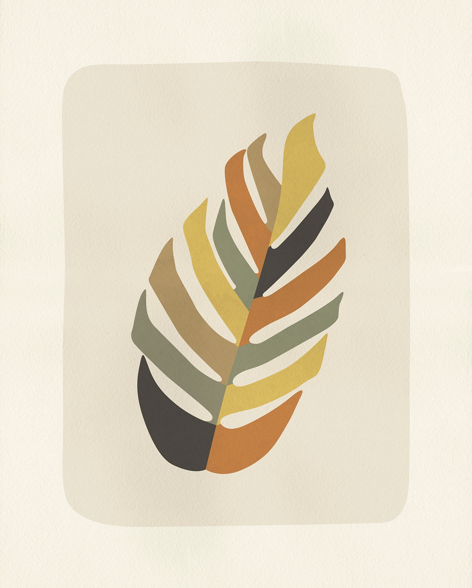 Komar Bild "Clay Leaf -" Natur 1 Stk. tlg. Wandbild zur Dekoration - ohne R günstig online kaufen