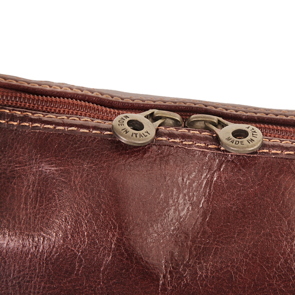 Piké Henkeltasche, echt Leder, Made in Italy