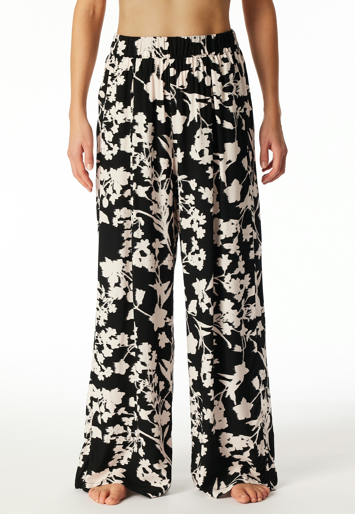Schiesser Loungehose "Mix + Relax", elastischer Bund, Viskose, seitliche Ta günstig online kaufen