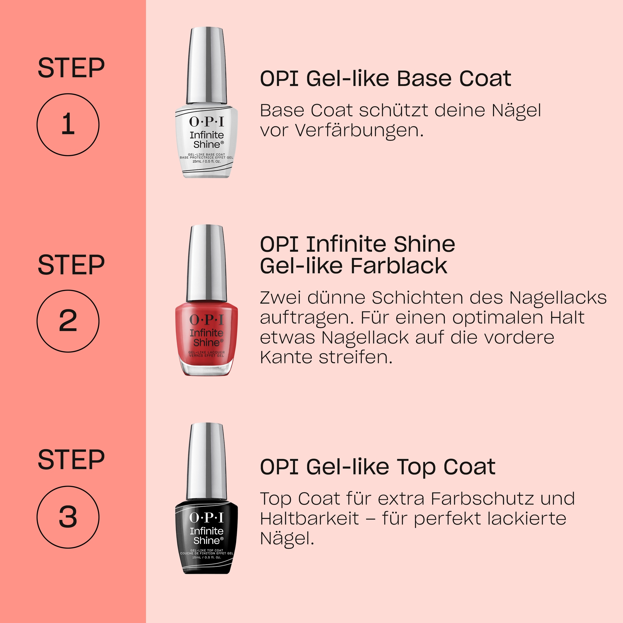 OPI Überlack »Infinite Shine® Gel-like Top Coat« intensiver Glanz, langanhaltend, schützend, gelartiges Finish