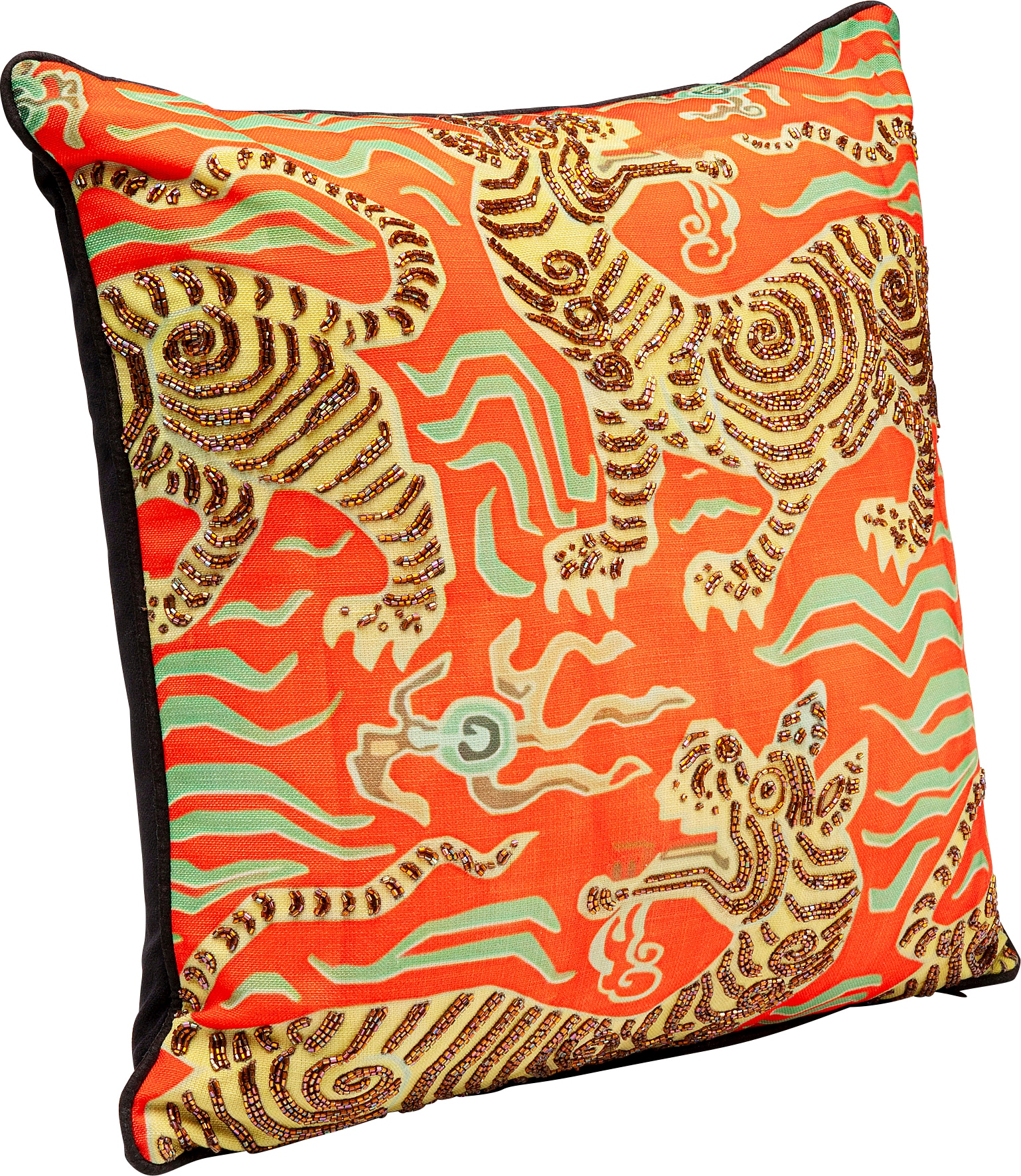 Kare Design Dekokissen »Tiger Love, Kissenhülle mit Füllung, 45x45 cm« stützt Kopf und Nacken angenehm und sorgt für erholsamen Schlaf