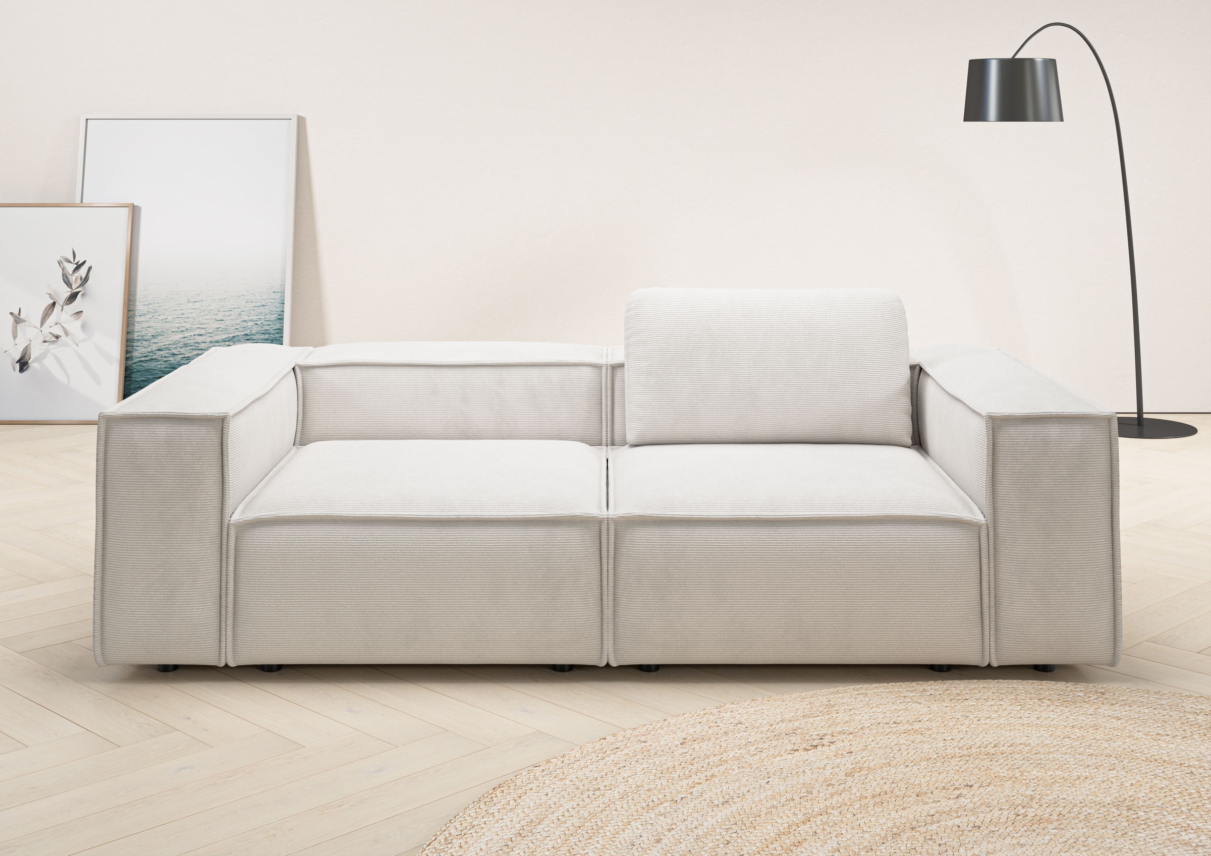 Home affaire 2-Sitzer "Watertown, modernes Sofa 246 cm breit, auch in Feinc günstig online kaufen