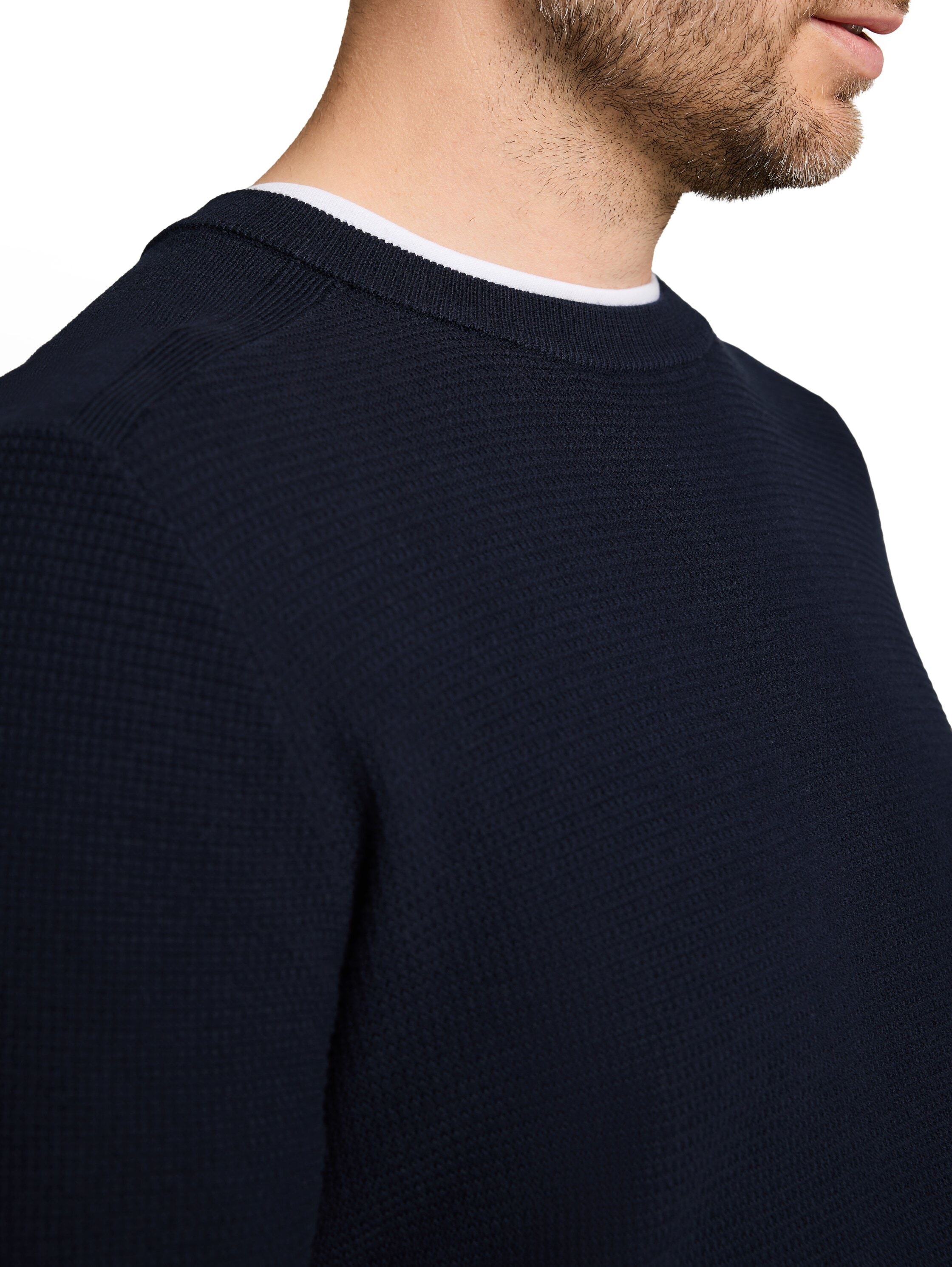 TOM TAILOR Strickpullover mit Rundhals