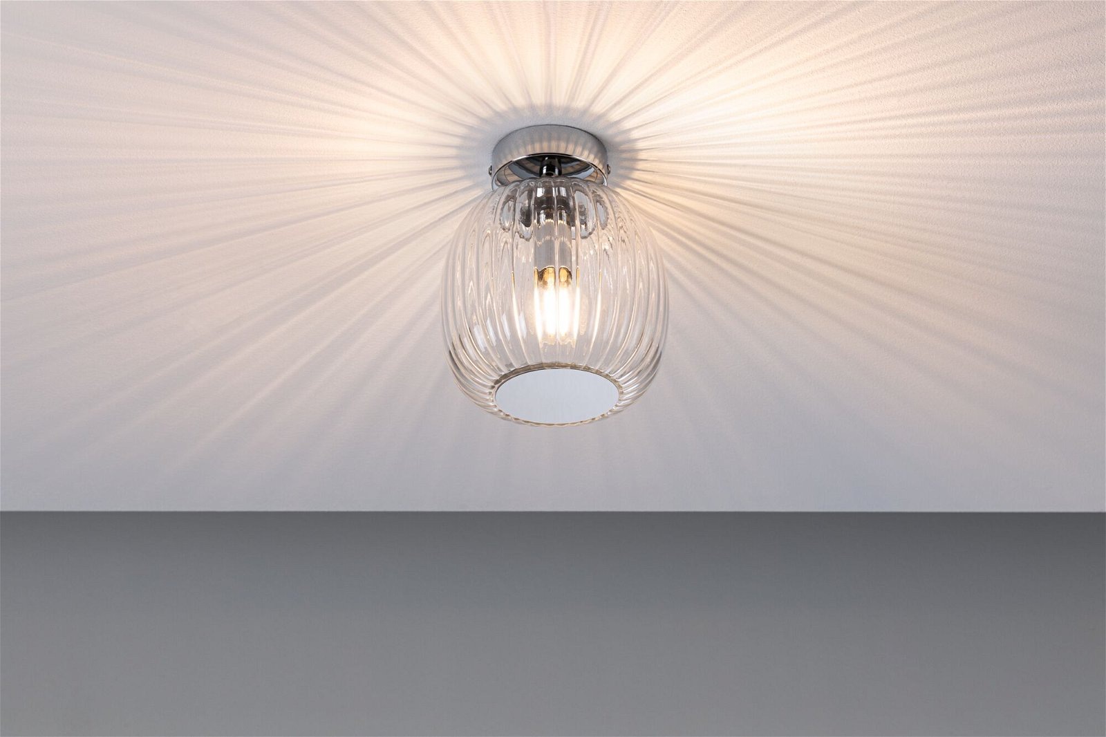 Paulmann Deckenleuchte »Ruya IP44 E14 230V max. 20W Glas, Chrom«, 1 flammig, Leuchtmittel E14 | ohne Leuchtmittel