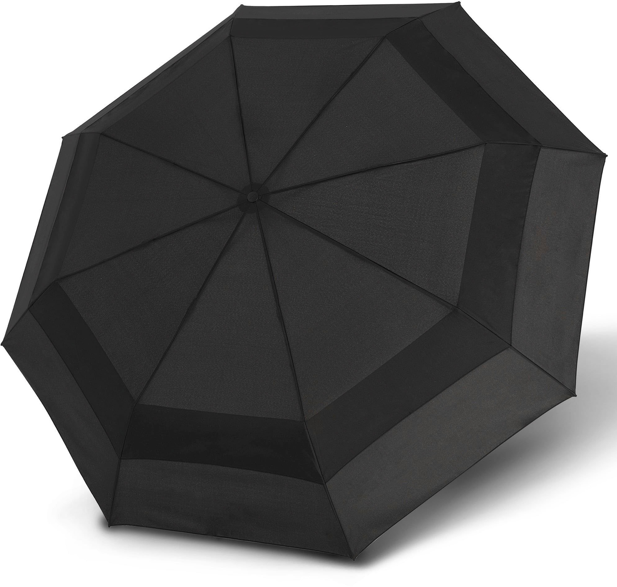 Taschenregenschirm »A.405 XXL Duomatic uni, black Vented«, für zwei Personen