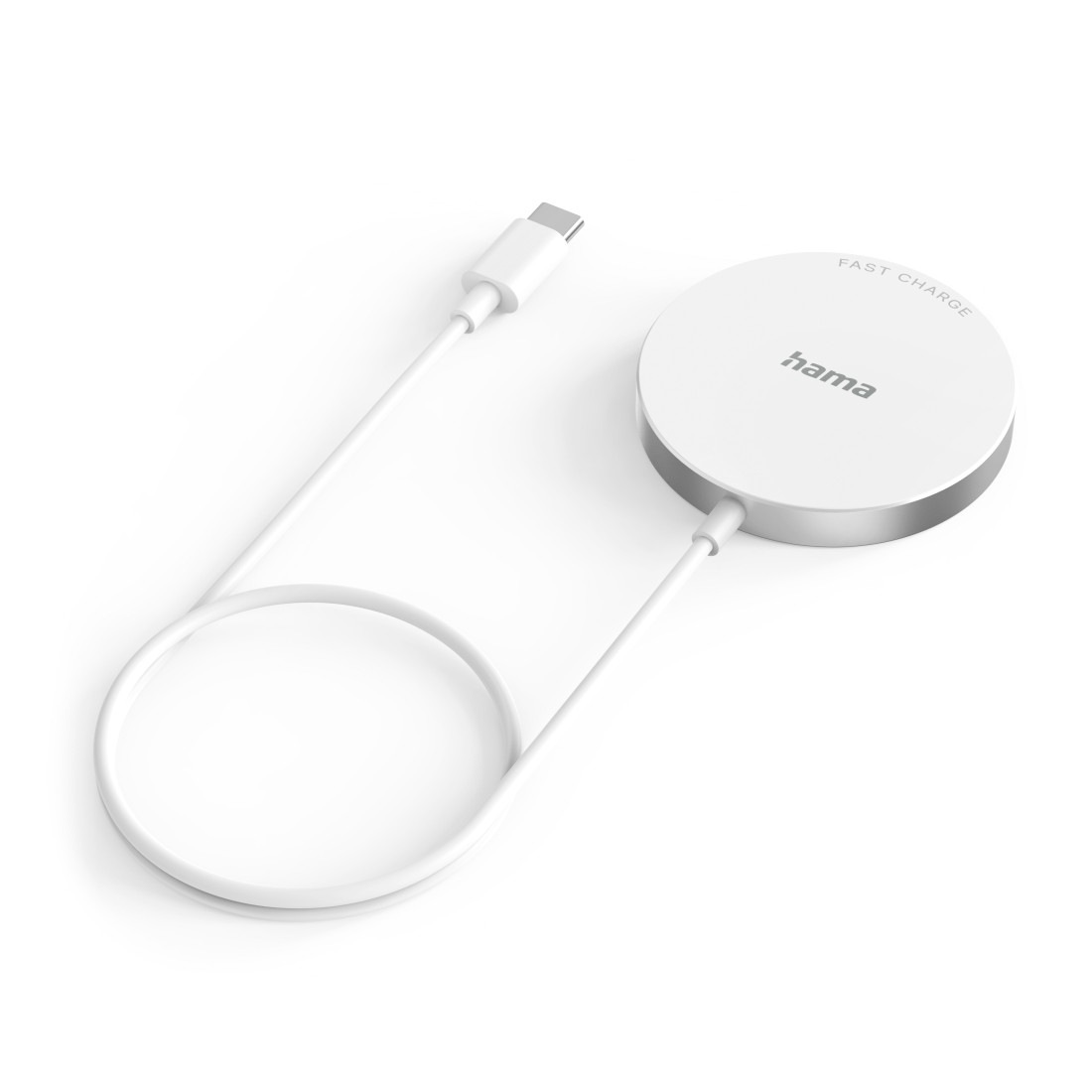 Hama Schnelllade-Gerät »Wireless Charger "MagCharge", 15 W, kabellos«, Schnellladegerät, magnetischer Induktionslader, ab Apple iPhone 12