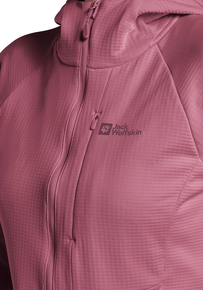 Jack Wolfskin Fleecejacke »KOLBENBERG HOODED FZ W«, mit Kapuze