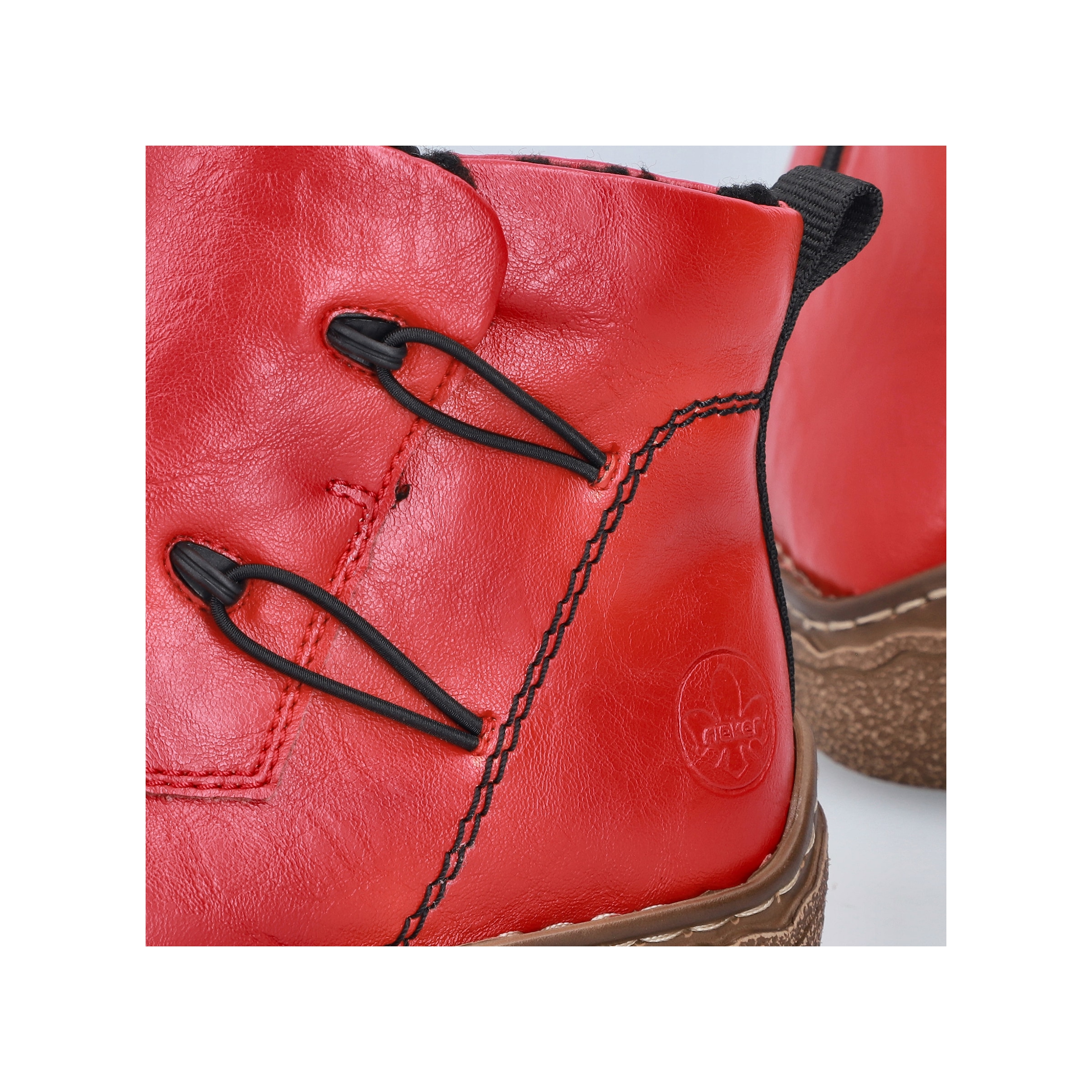 Rieker Winterboots  Casual-Boots, Steifelette mit Ziernaht