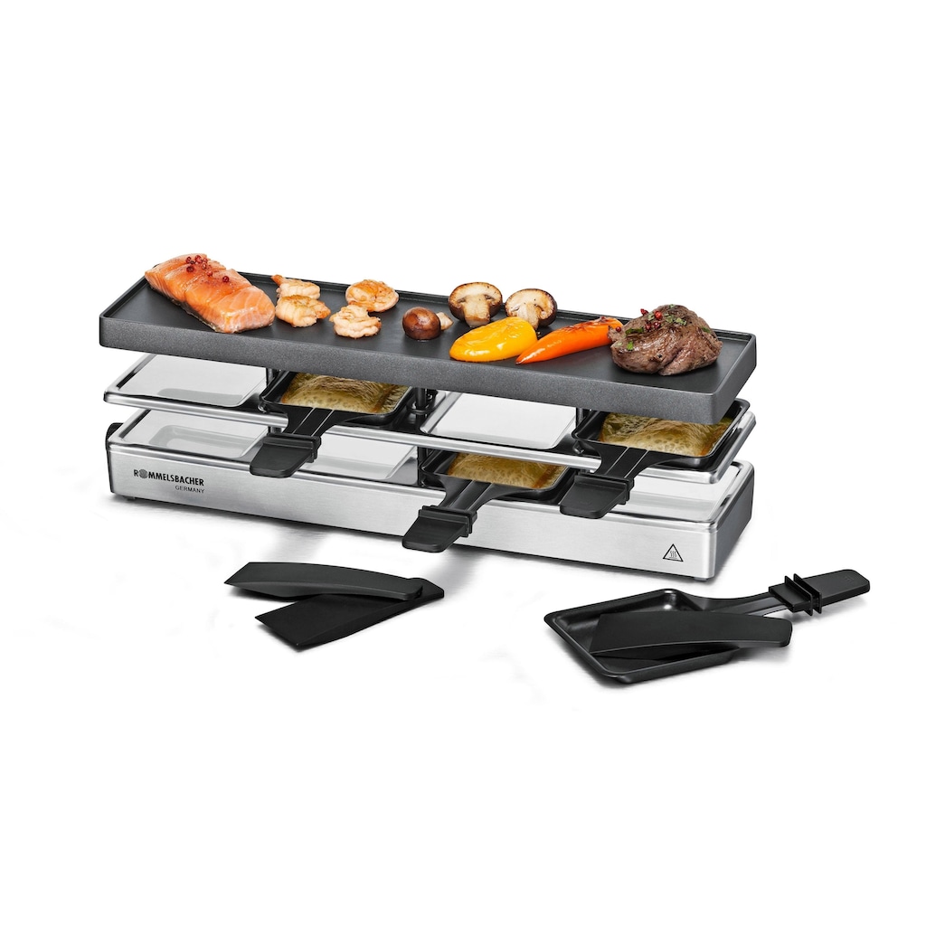 Rommelsbacher Raclette »RC 800«, 4 St. Raclettepfännchen, 730 W