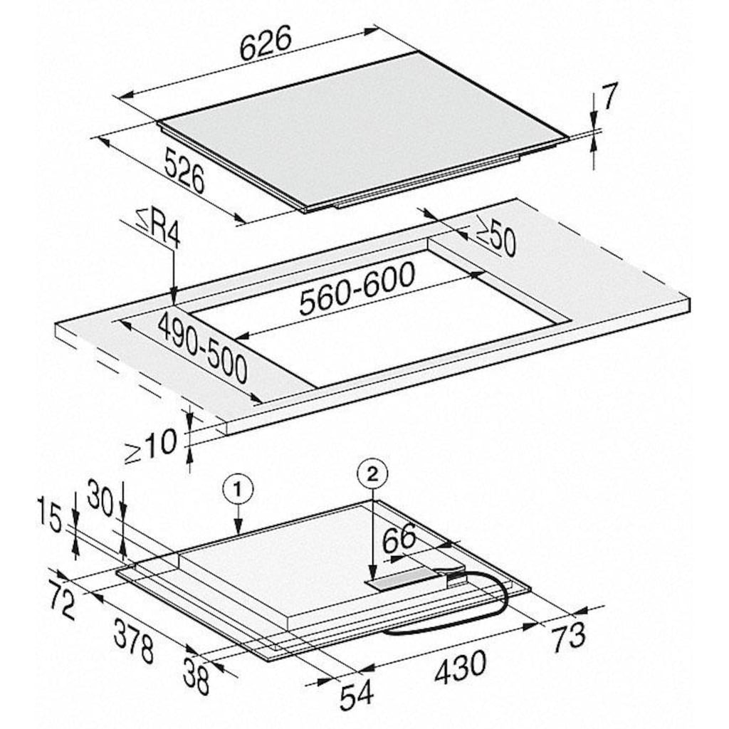 Miele Flex-Induktions-Kochfeld »KM 7464 FR«, KM 7464 FR