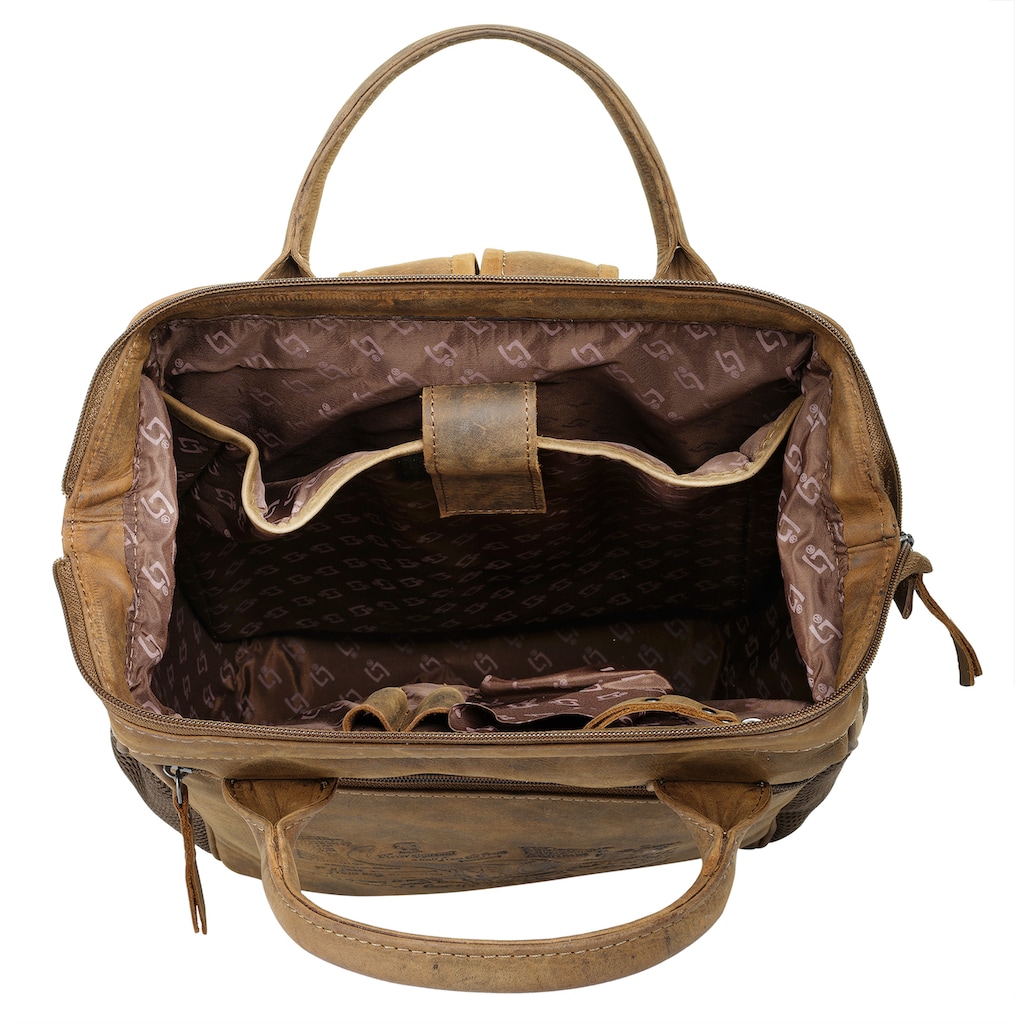 Landleder Laptoprucksack »BULL & SNAKE«