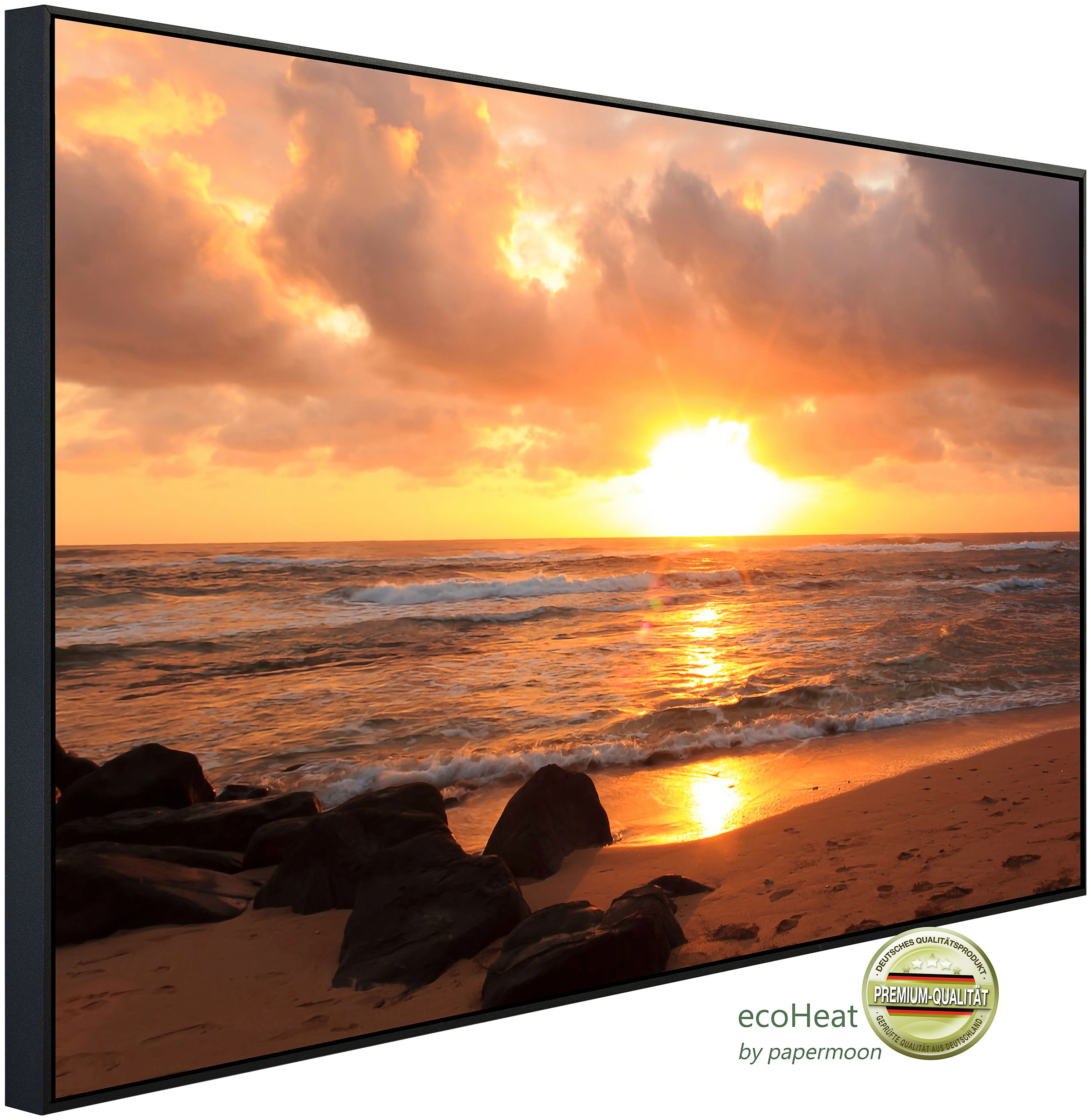 Papermoon Infrarotheizung »Sonnenaufgang Lihue Beach«, sehr angenehme Strahlungswärme kaufen