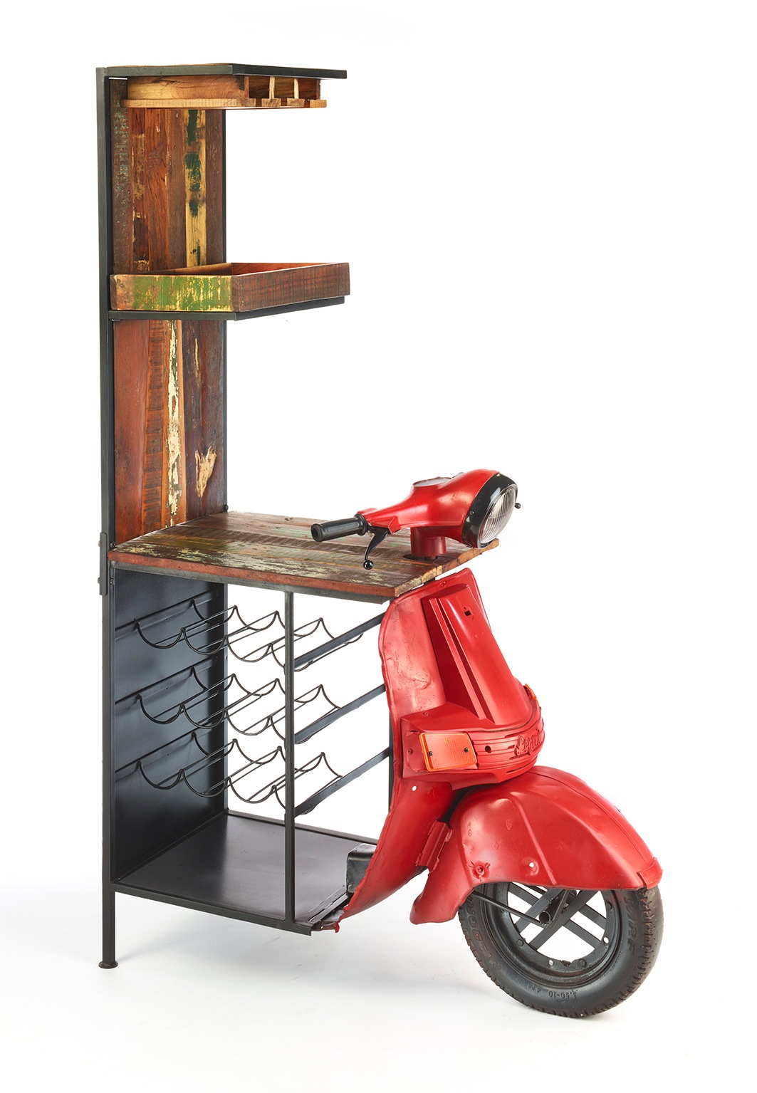 locker Dekoobjekt "Regal SCOOTER ROSSO im Vintagestil" günstig online kaufen