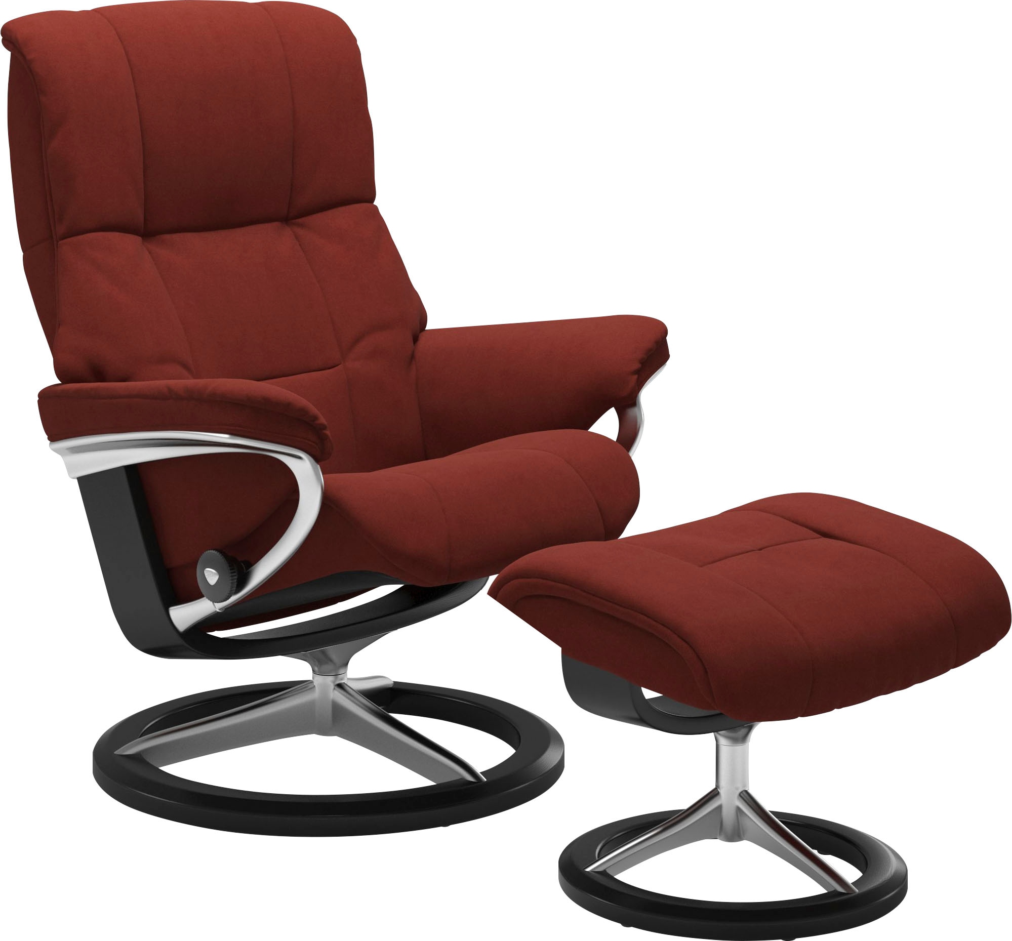 Stressless Relaxsessel "Mayfair" Relaxsessel mit Hocker, mit Hocker, mit Signature Base, Größe S, M & L, Gestell Schwarz
