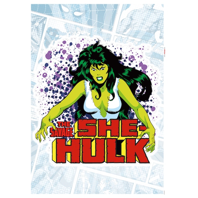 Classic«, Höhe), selbstklebendes St.), (Breite | Komar Wandtattoo BAUR cm 50x70 Comic »She-Hulk x Wandtattoo (1