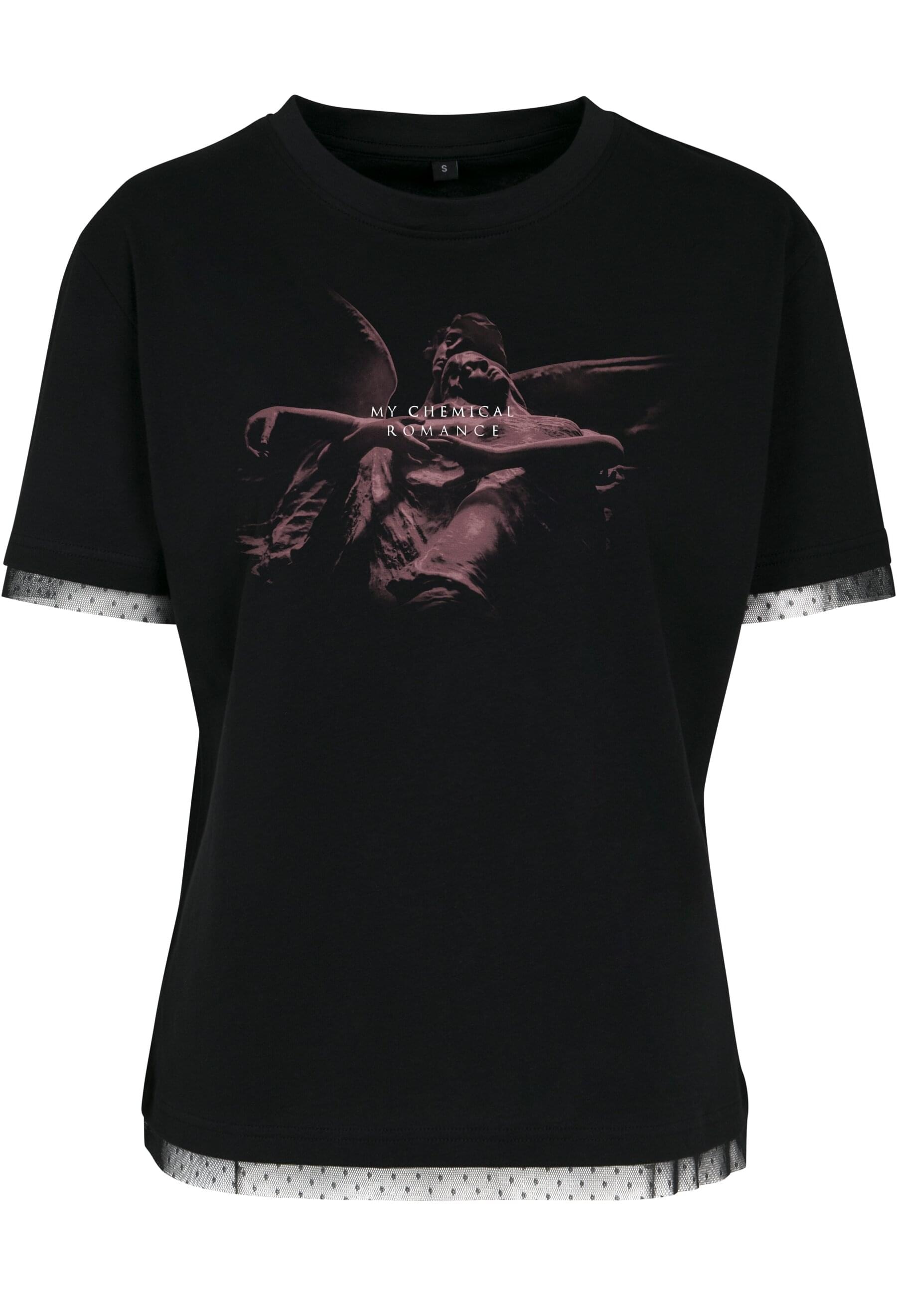Merchcode T-Shirt »Damen Ladies My Chemical Romance Shrine Angel Laces Tee«, (1 tlg.)